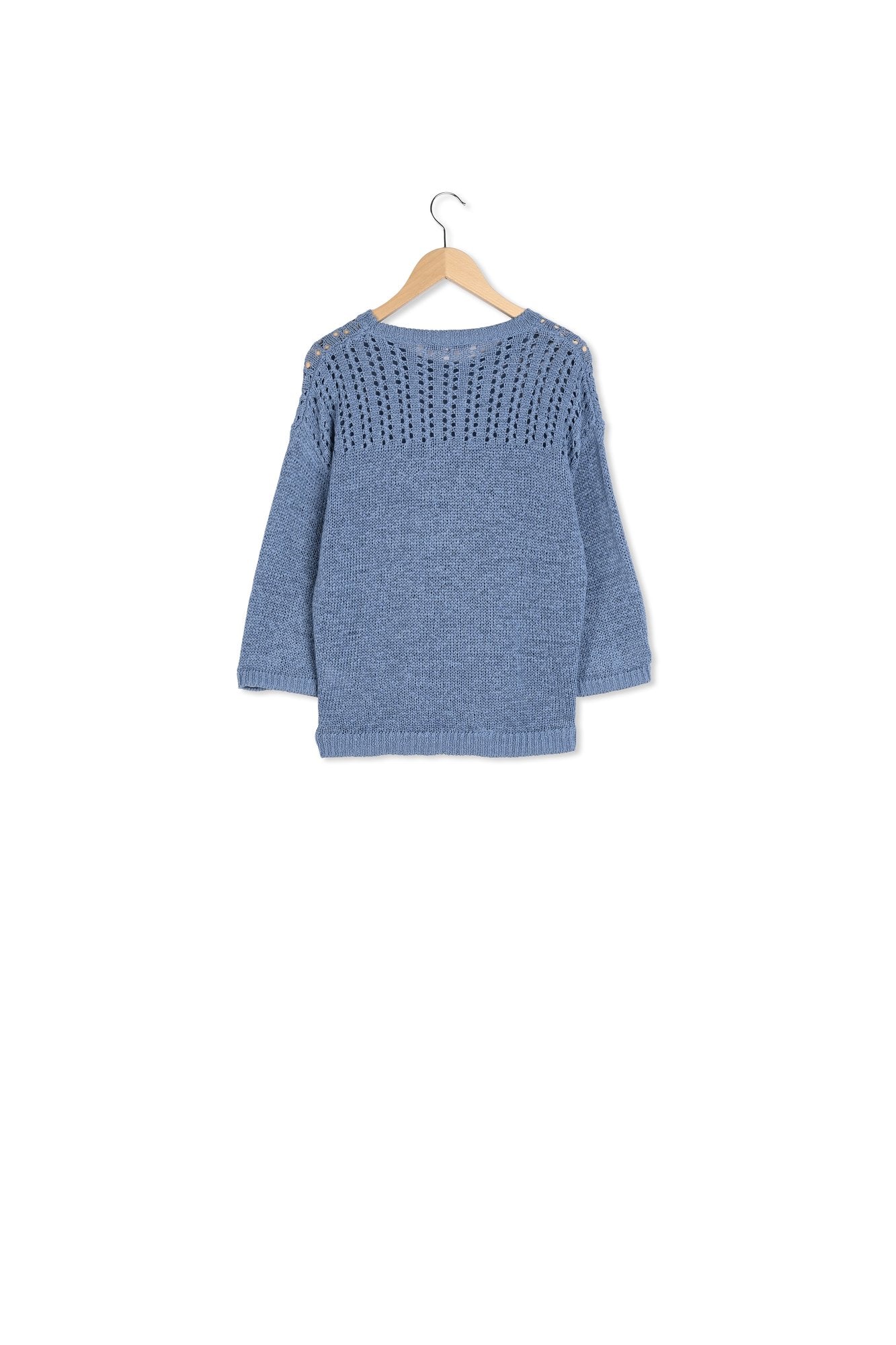 Pull col rond ajouré - LOREEN Faume - seconde main