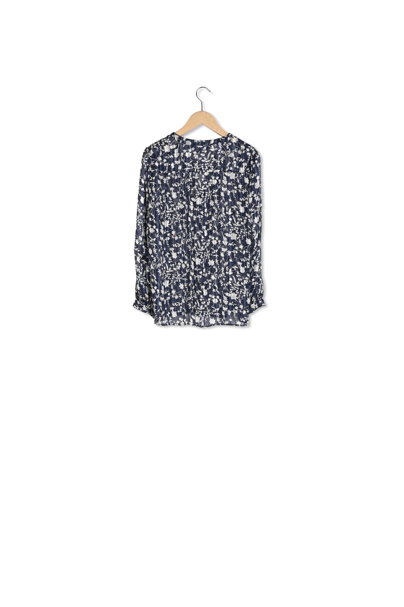 Blouse imprimée à lurex - UZETTE Faume - seconde main