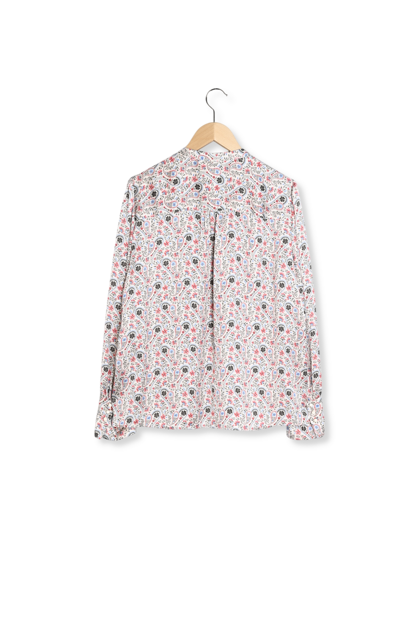 Chemise à volants en voile de coton - CALICIA Faume - seconde main