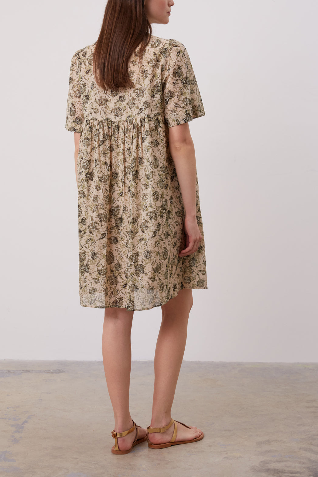 Robe courte en voile de coton - JUSTINIEN Faume - seconde main