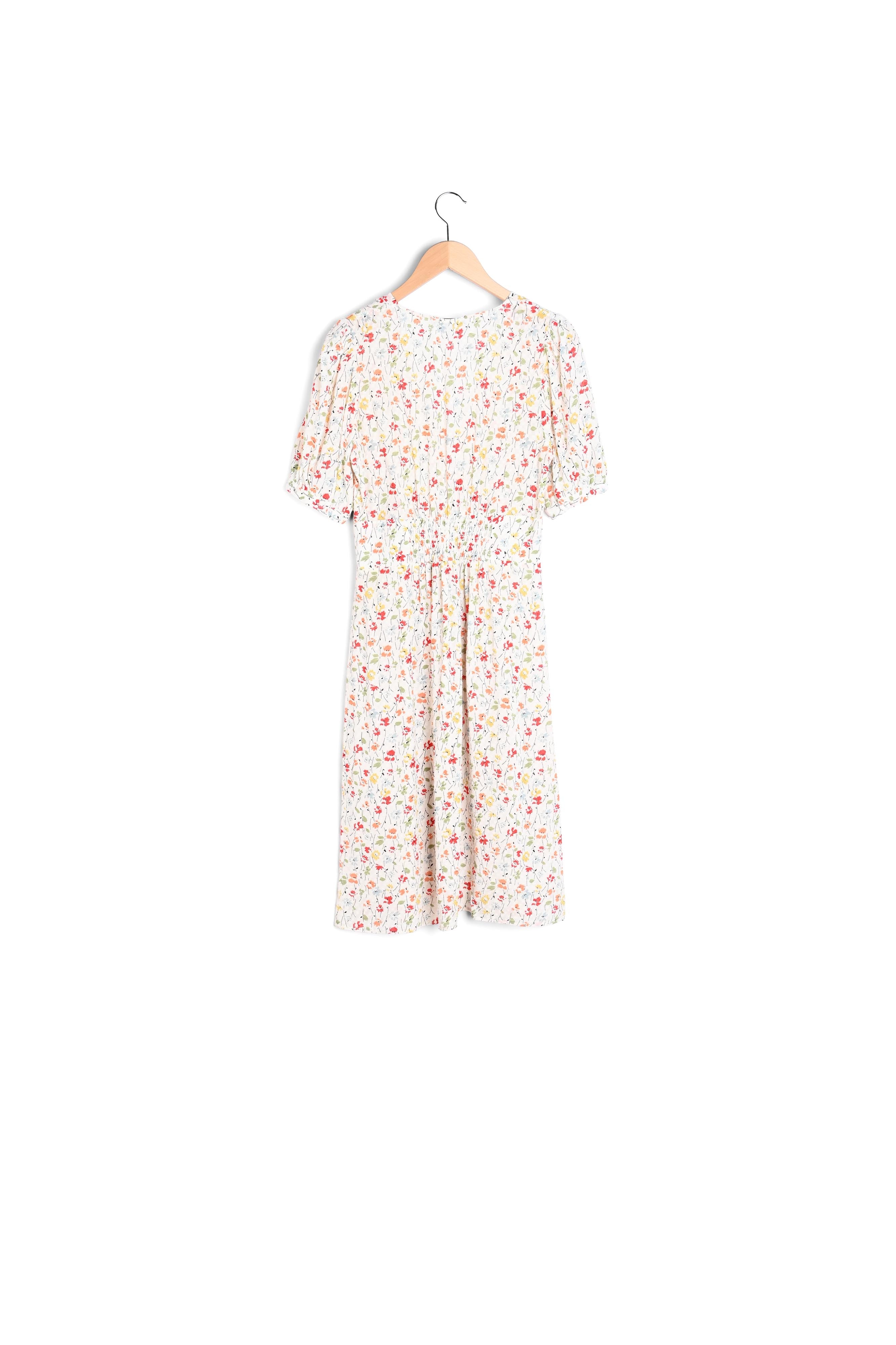 Robe à motif floral coloré - JUSTINA Faume - seconde main