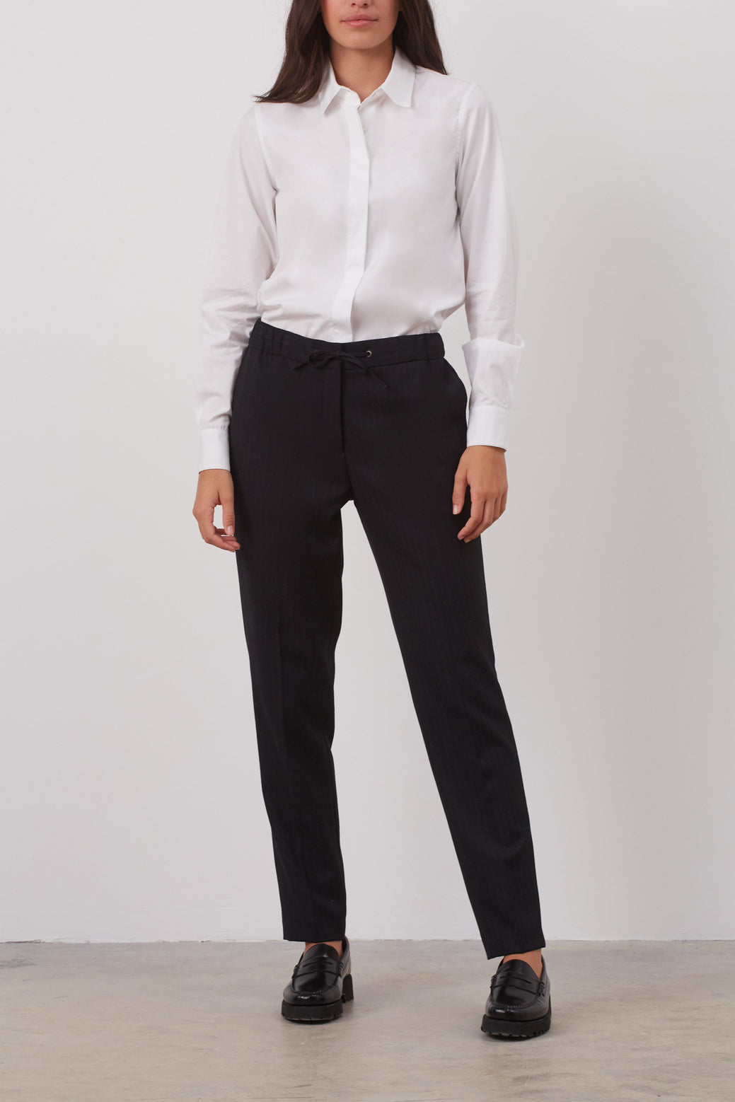 Pantalon tailleur rayé - EMMA Faume - seconde main