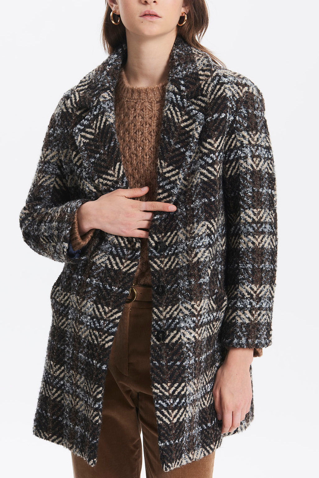 POEMA - Manteau court en tweed Faume - seconde main