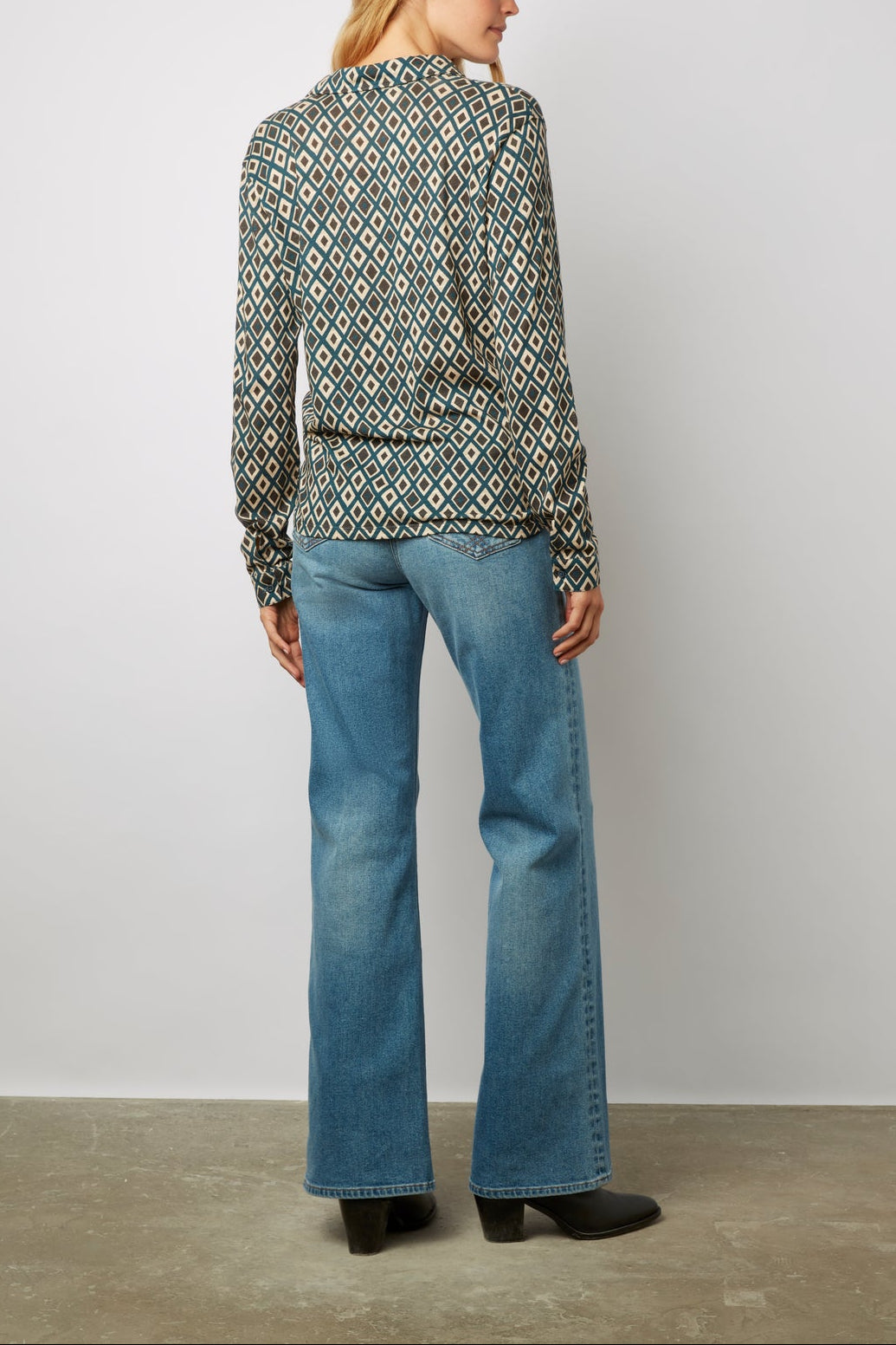 Chemise en coton imprimé Losanges - ABIGAEL Faume - seconde main