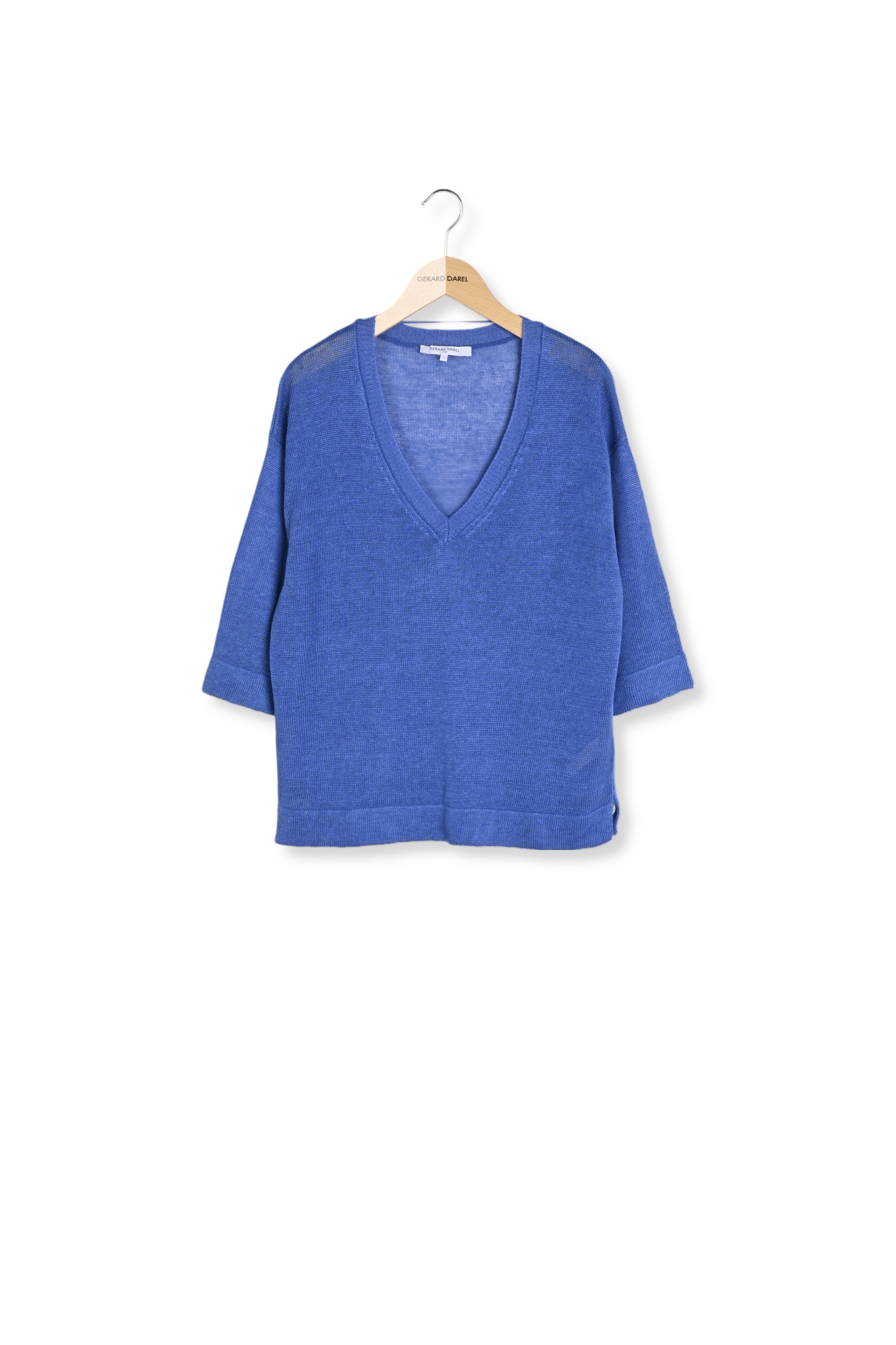 Pull V ample en lin - JOSIANE Faume - seconde main