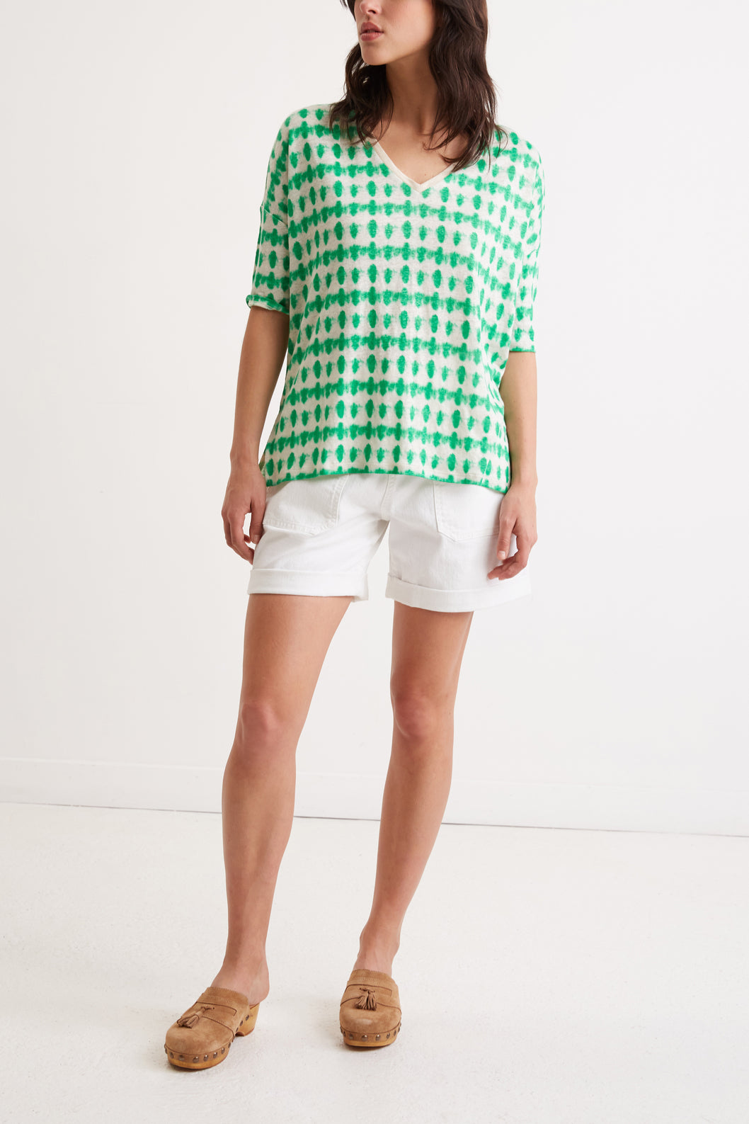 T-shirt lin Tie and Dye - APPOLINE Faume - seconde main