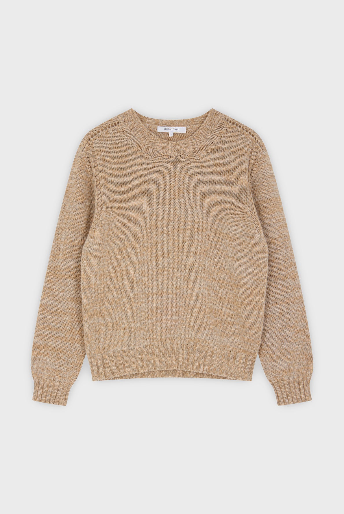 Pull shetland en laine moulinée - BOWI Faume - seconde main