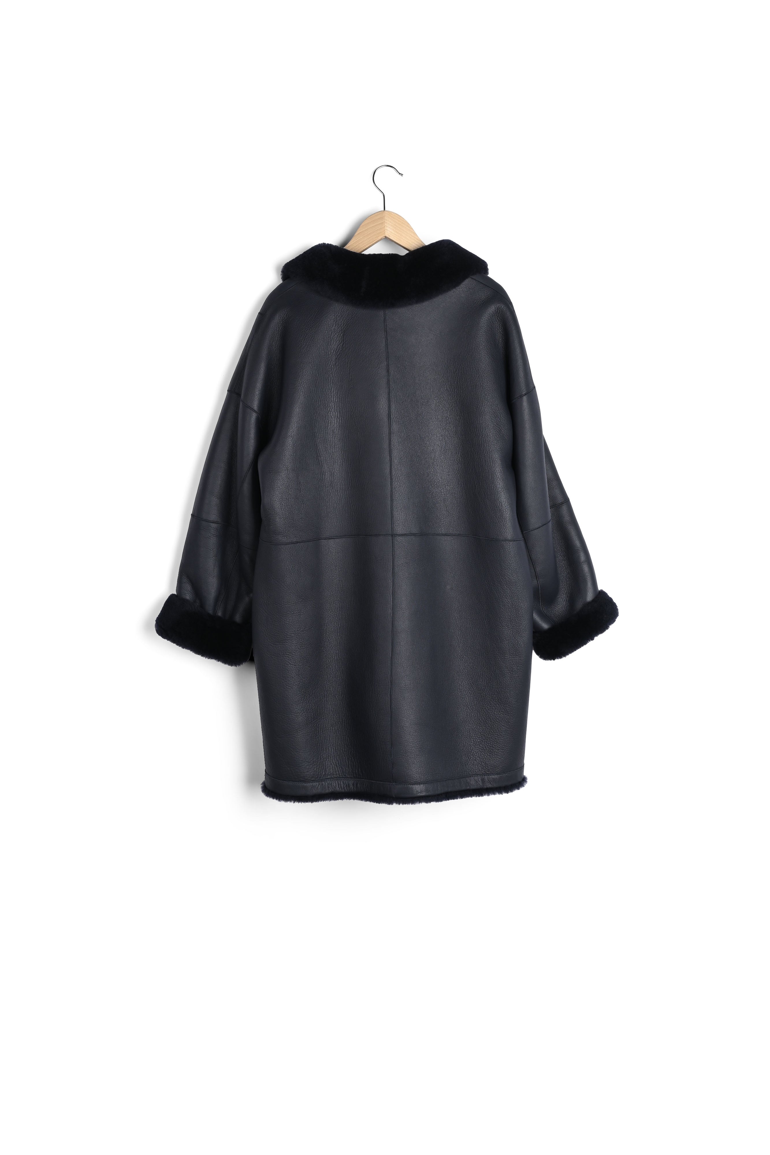 AXELLE - Manteau en cuir de mouton Faume - seconde main