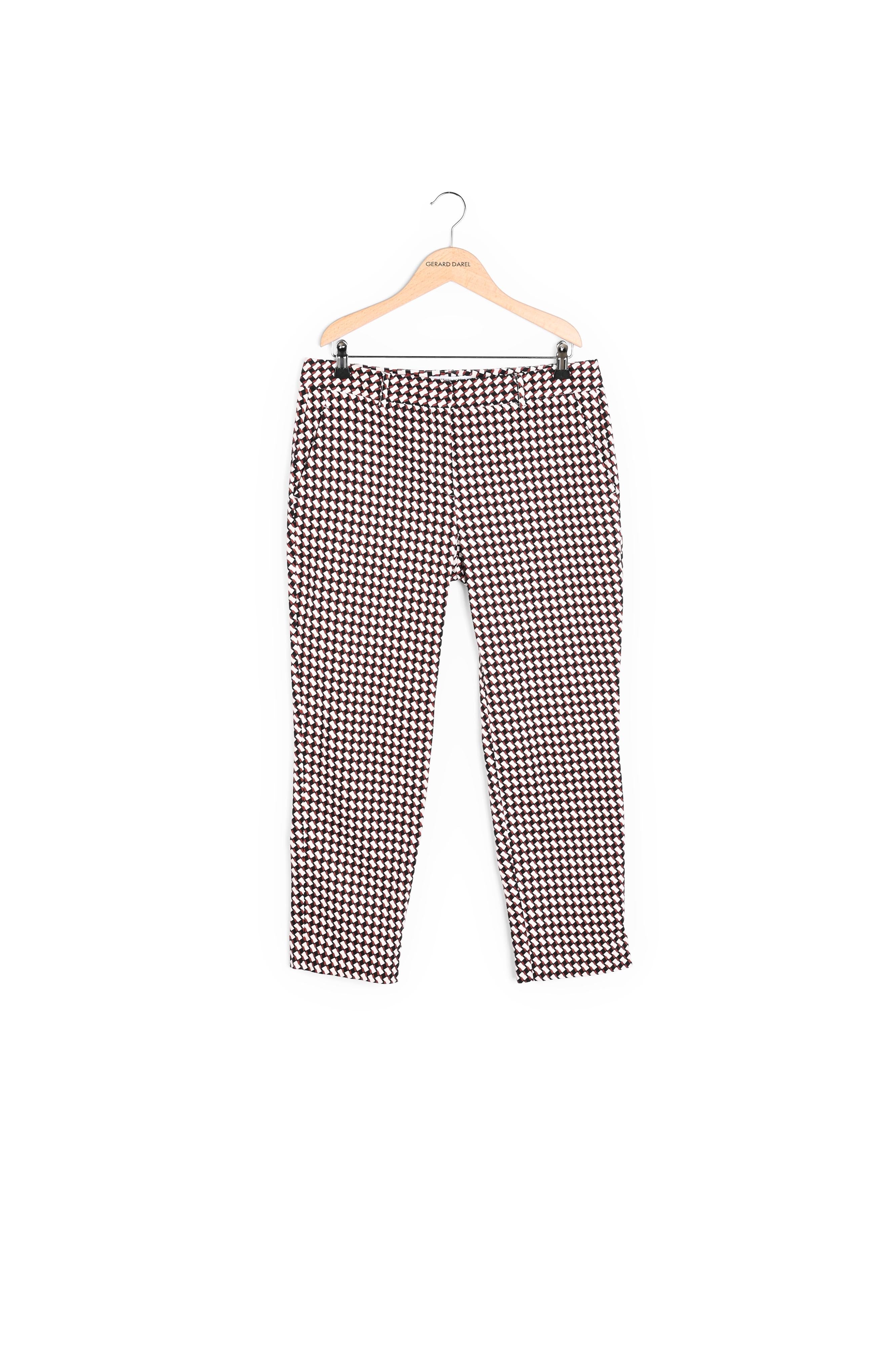 MELANIA - Pantalon droit 7/8 en jacquard de coton Faume - seconde main