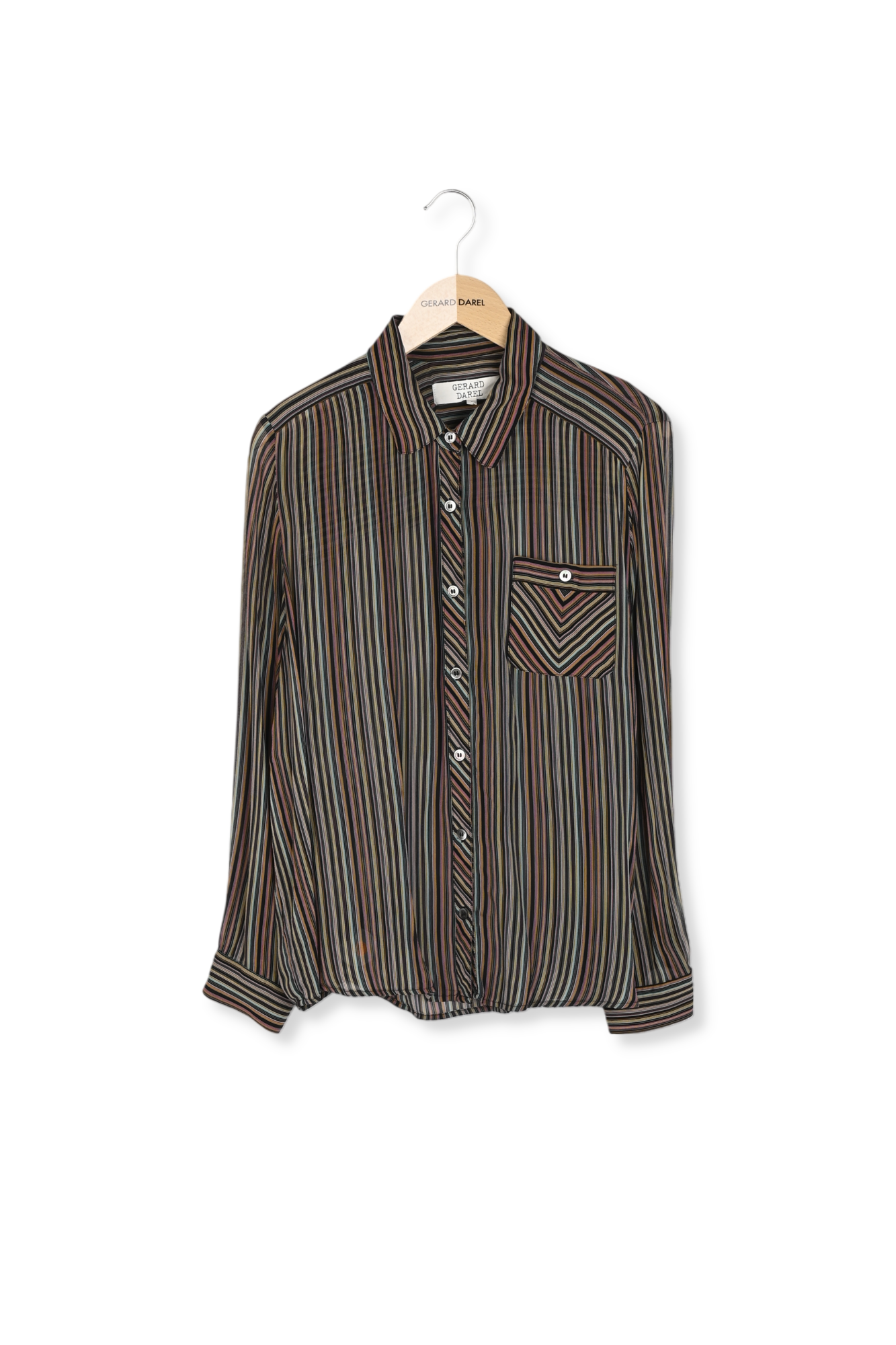 Chemise en voile rayé - CLARYSA Faume - seconde main