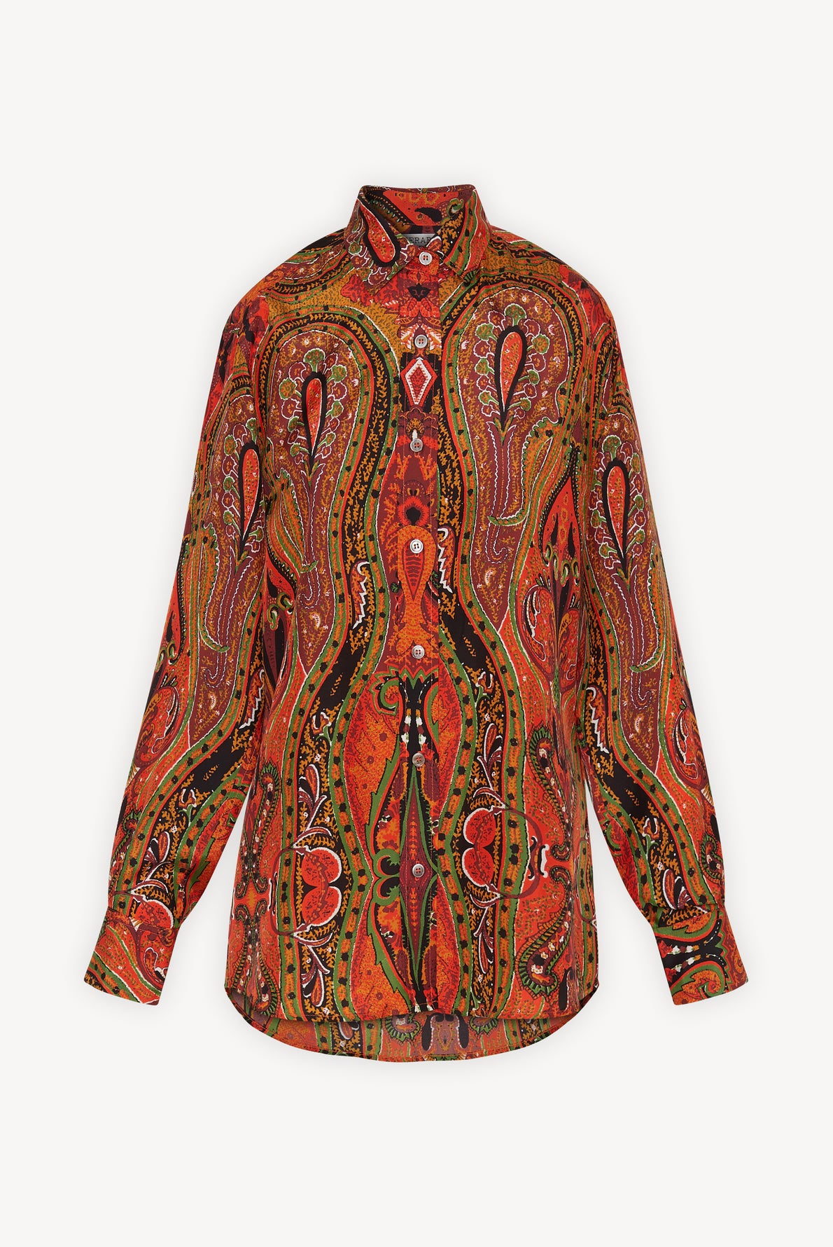 Chemise en soie imprimée Faume - seconde main