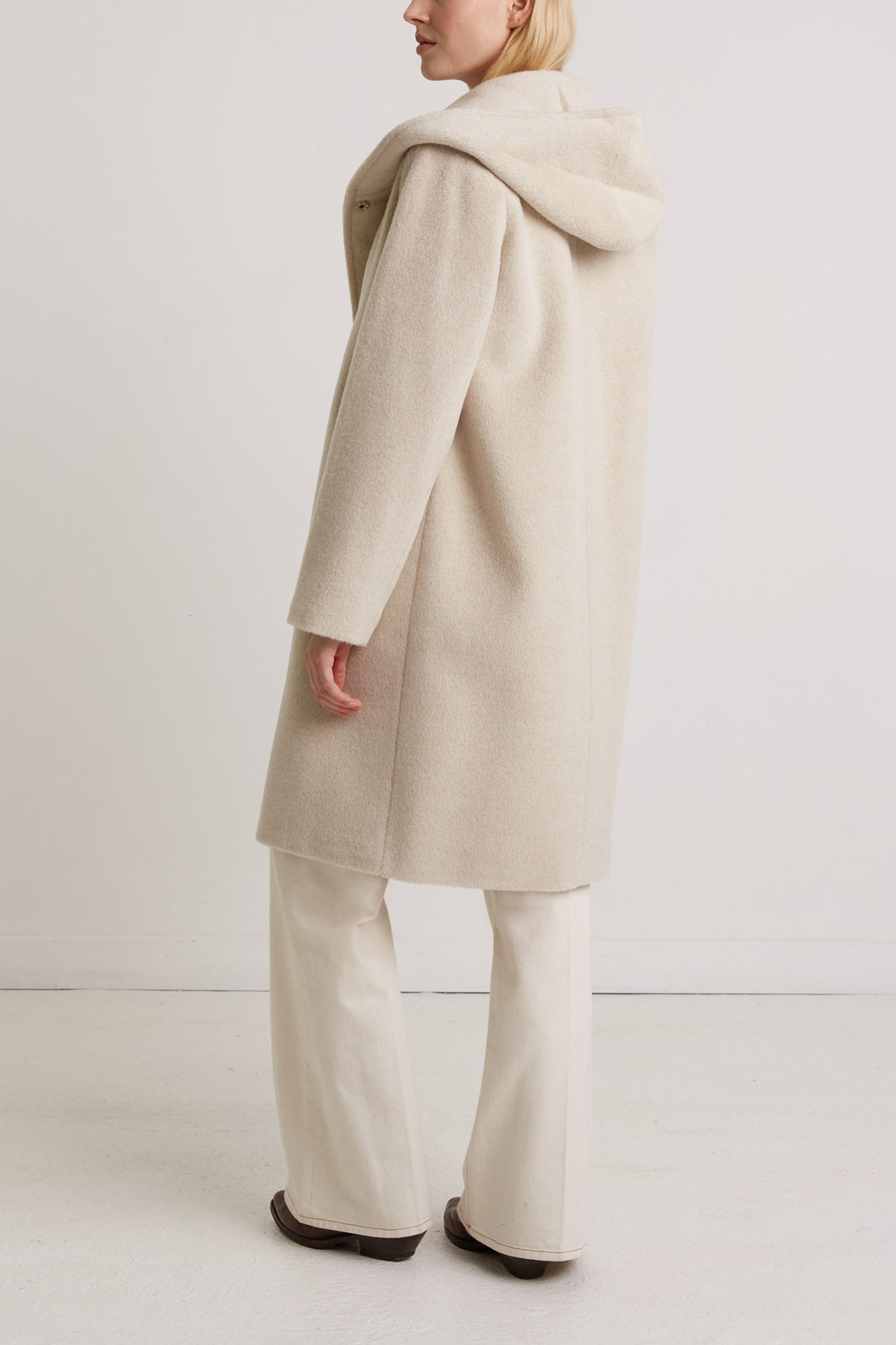 Manteau long en laine alpaga - SOIZIC Faume - seconde main