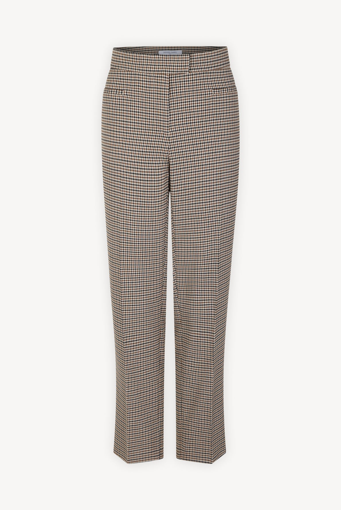Pantalon droit à carreaux tricolores Faume - seconde main