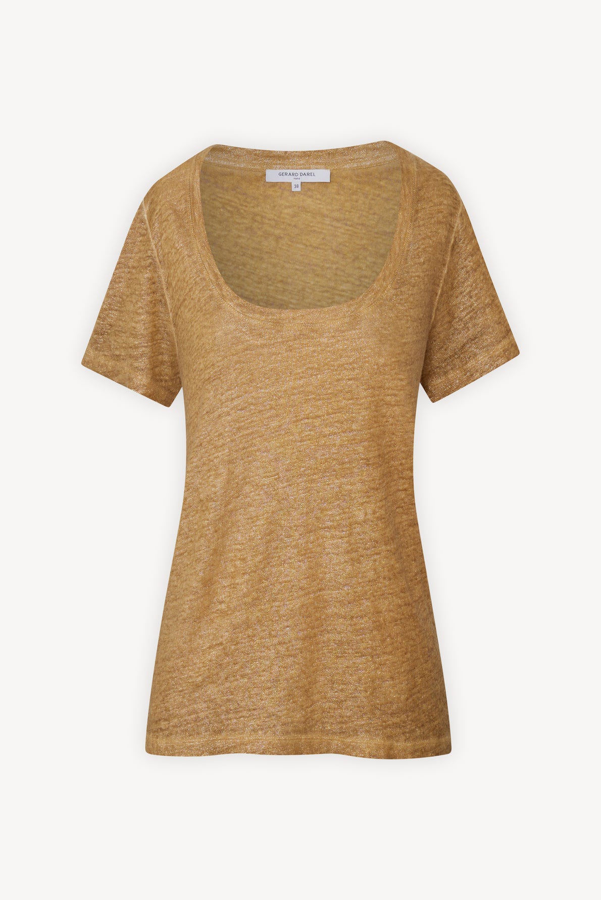 Tee-shirt en lin métallisé - ADILIA Faume - seconde main