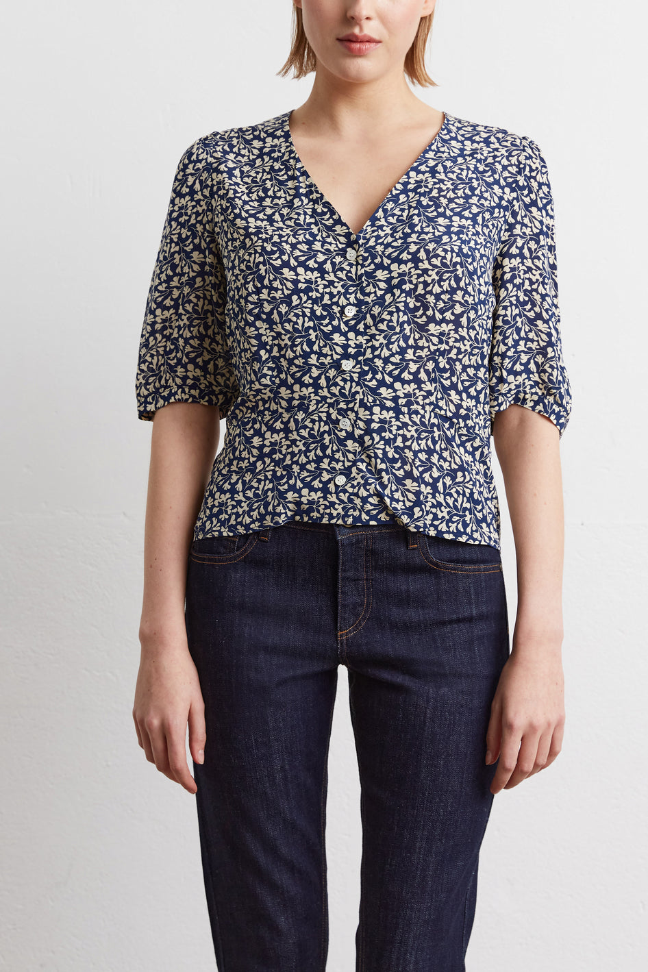 Chemisier à motif floral - CARA Faume - seconde main