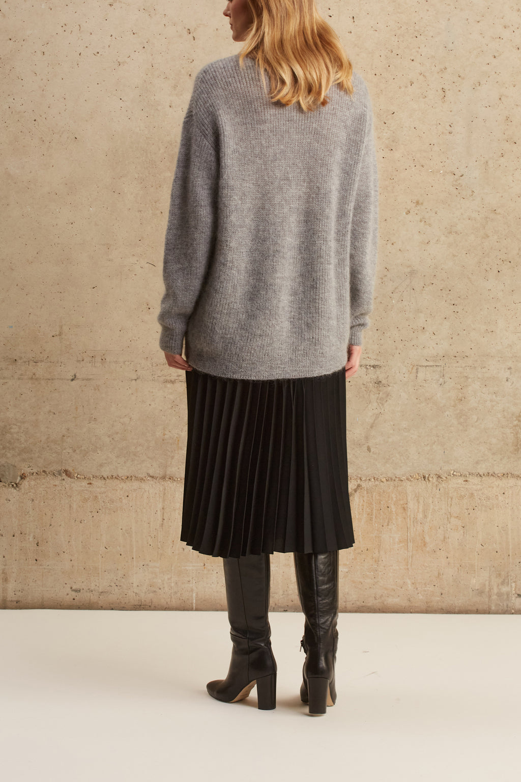 Gilet mohair long et doux - LESSY Faume - seconde main