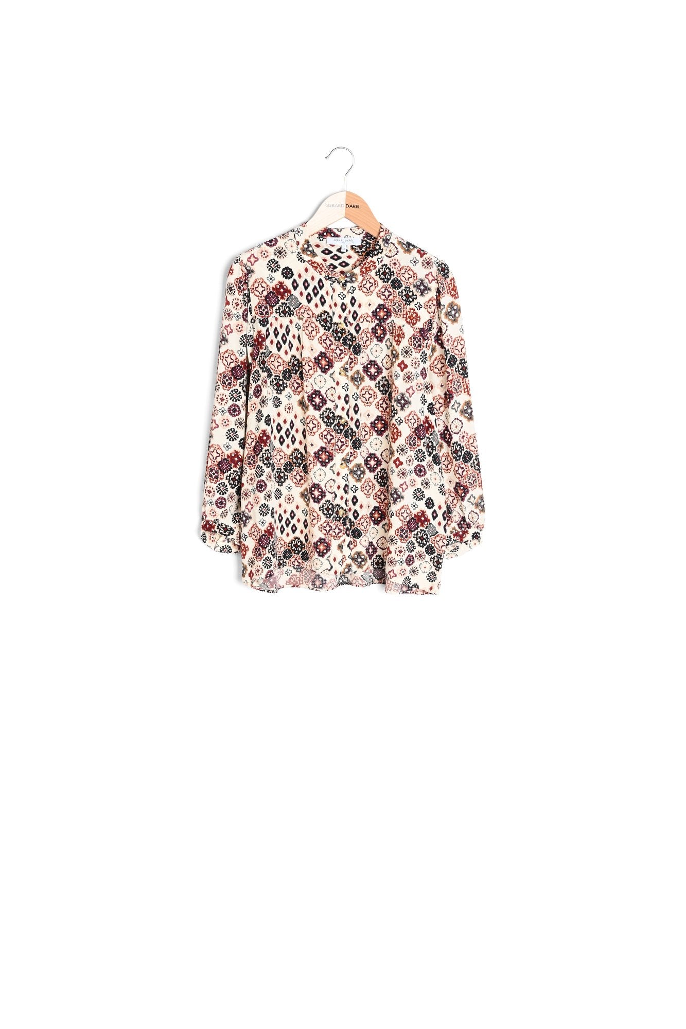 Chemise à motif géométrique - CANCAN Faume - seconde main