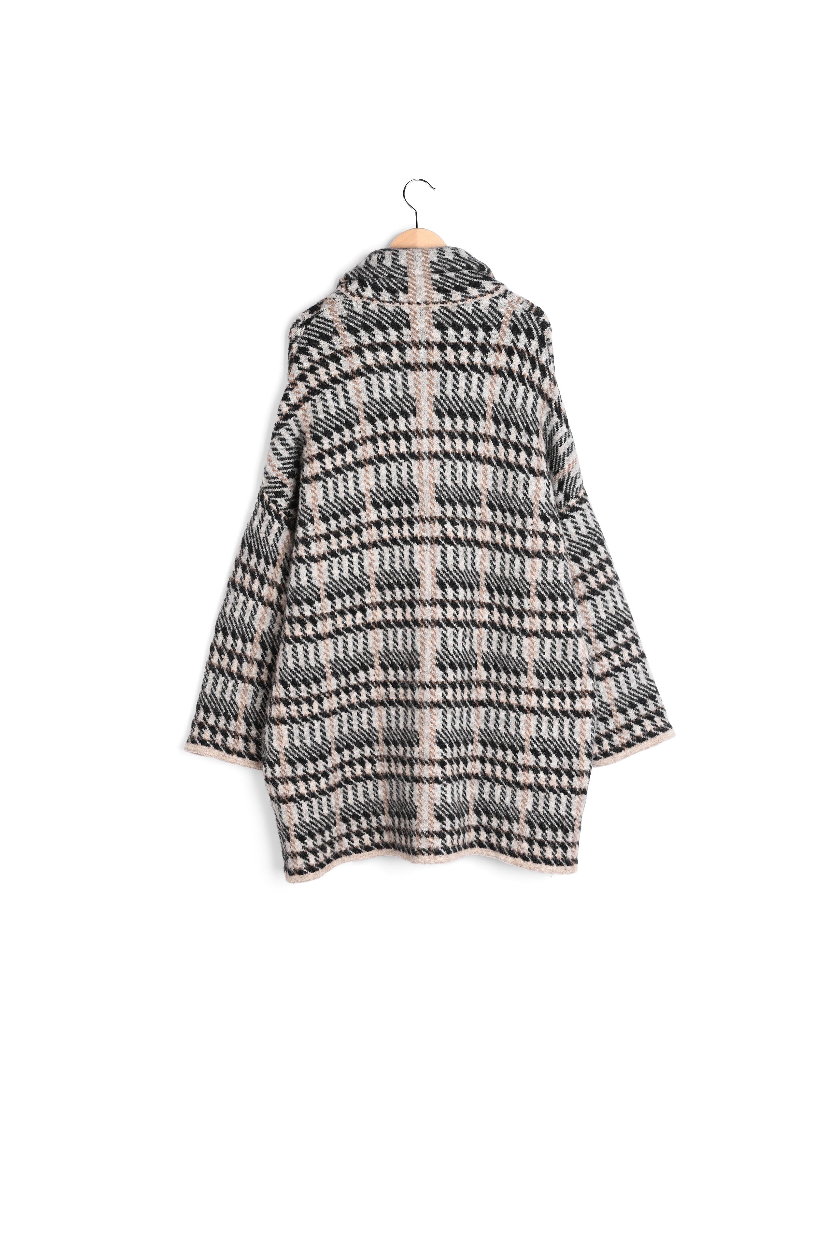 SOFIA - Manteau en maille oversize Faume - seconde main