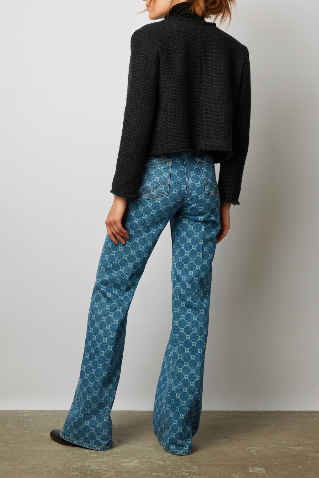 Veste en tweed à galons - NANCY Faume - seconde main