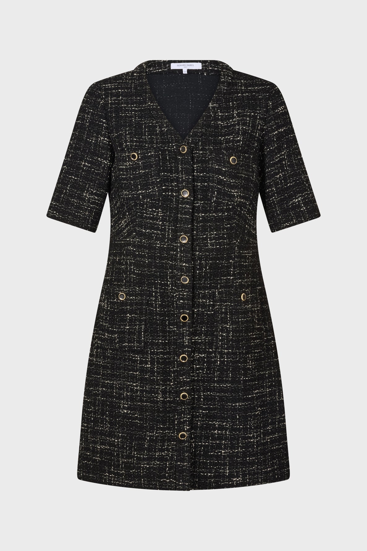 Robe courte et cintrée en tweed - JOANILYA Faume - seconde main