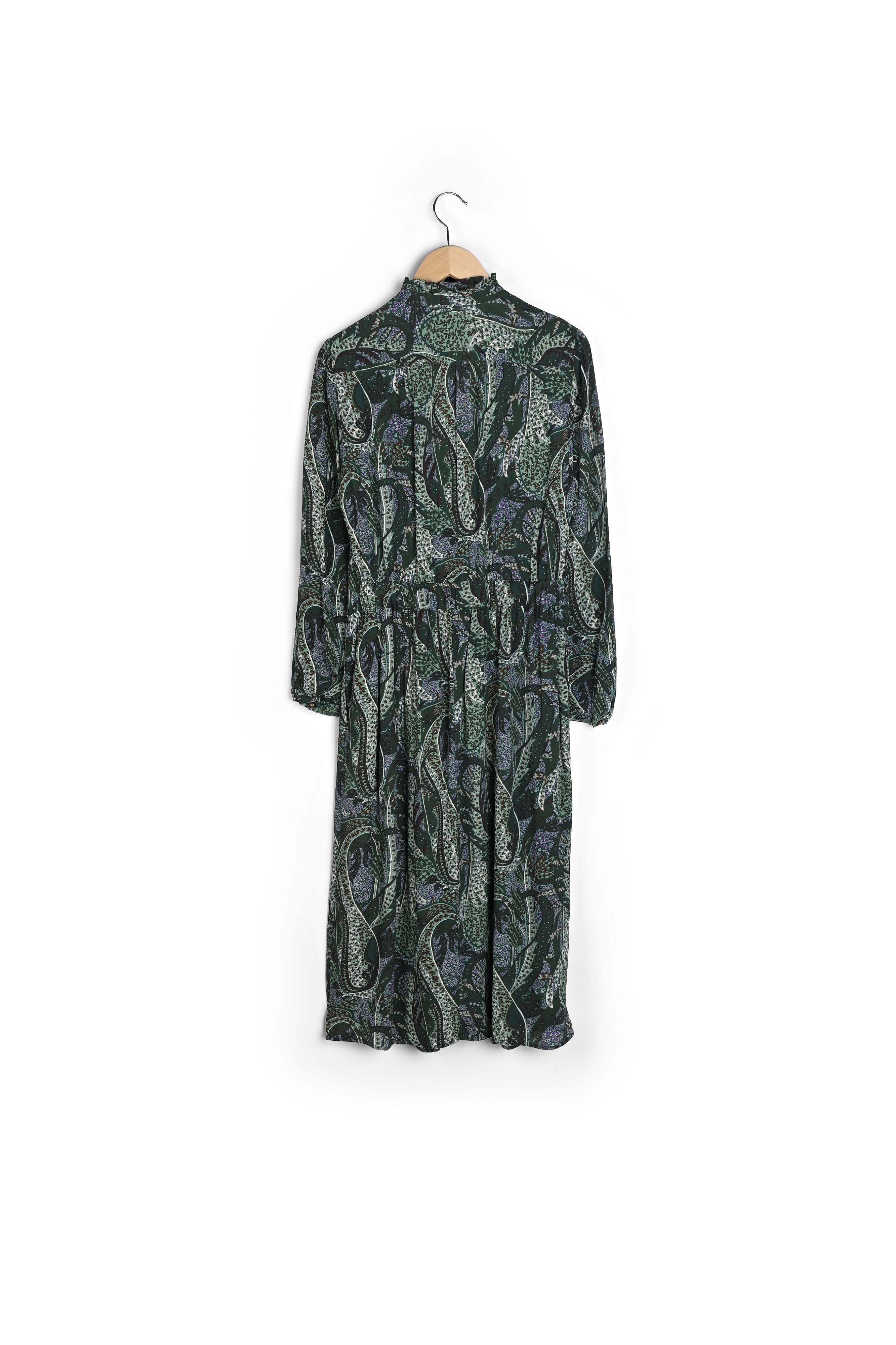 Robe longue en crêpe mousseline imprimé - JOIA Faume - seconde main