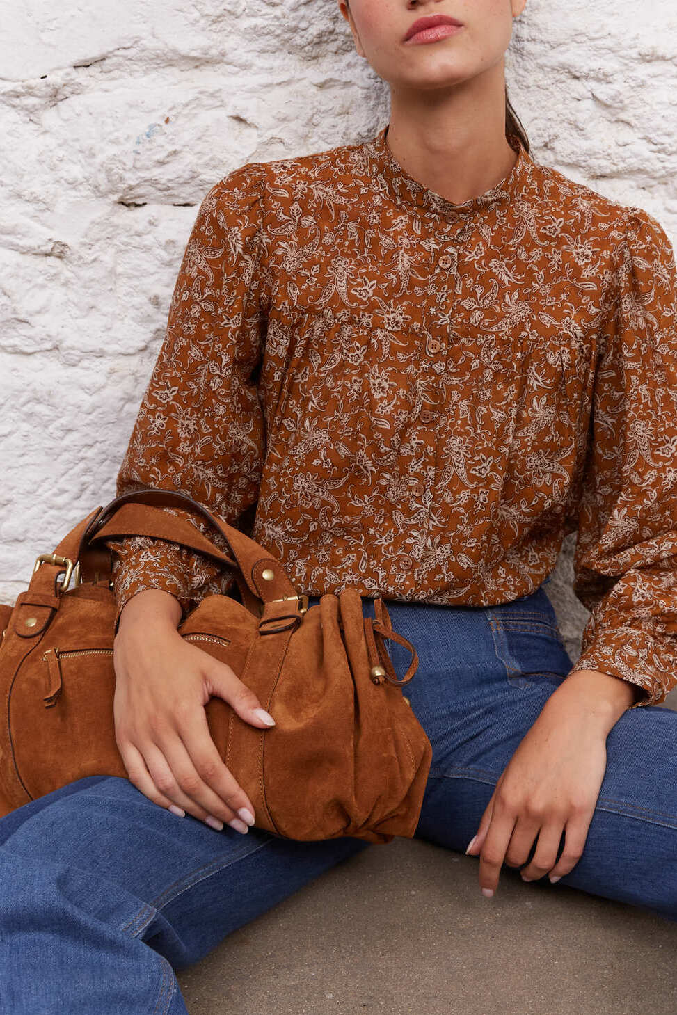 Chemise ample en voile de coton - CALLIE Faume - seconde main