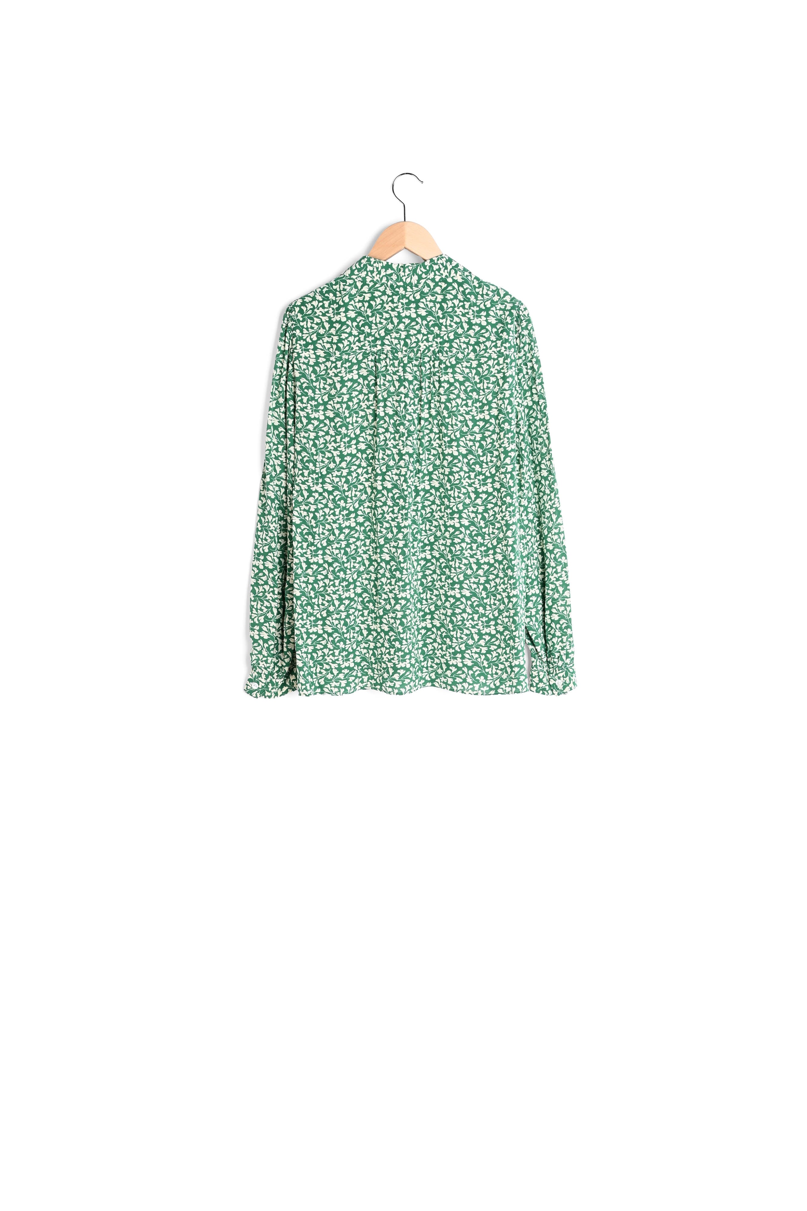 Chemise à motif floral et smocks - CERISE Faume - seconde main