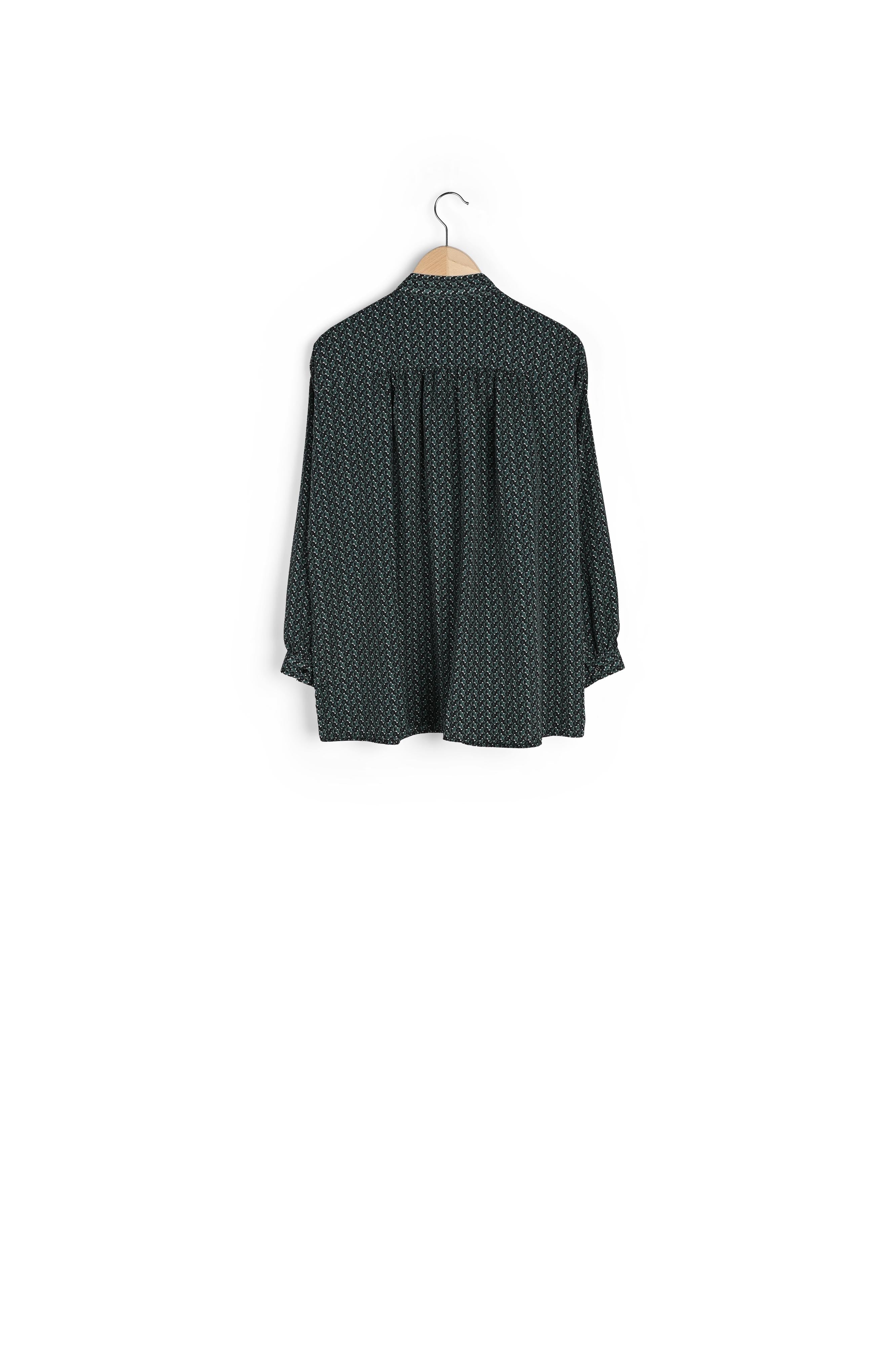 MATHILDA - Chemise fluide imprimée lavallière Faume - seconde main