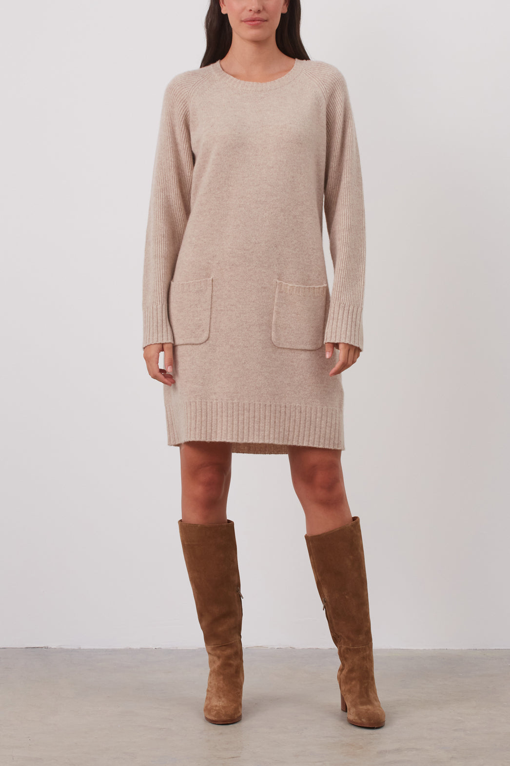 Robe en maille de laine cachemire - JORIS Faume - seconde main
