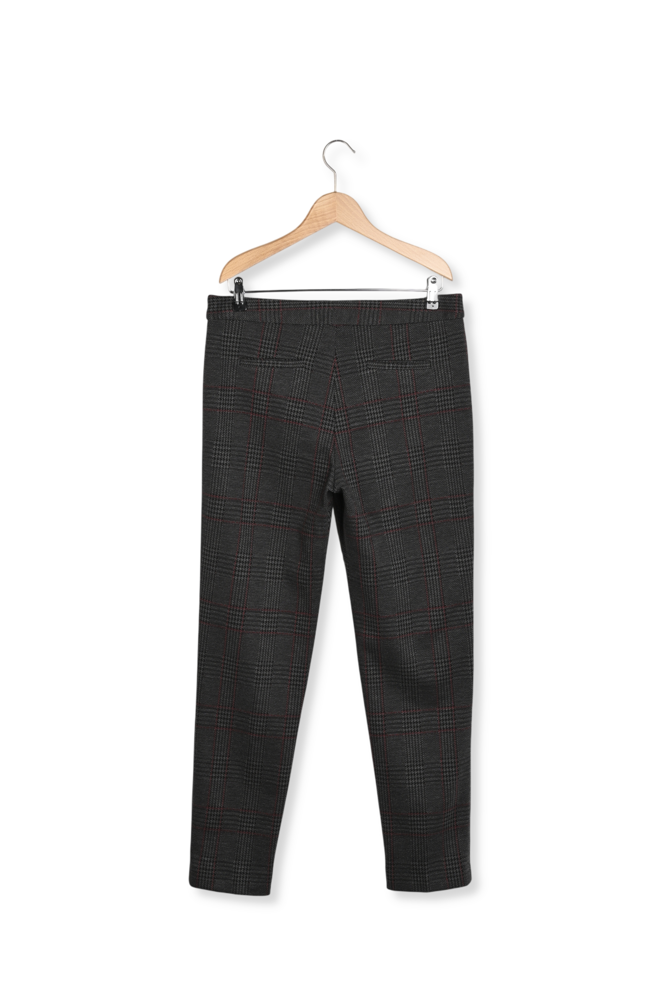 Pantalon droit Stretch à carreaux - ELIOTT Faume - seconde main