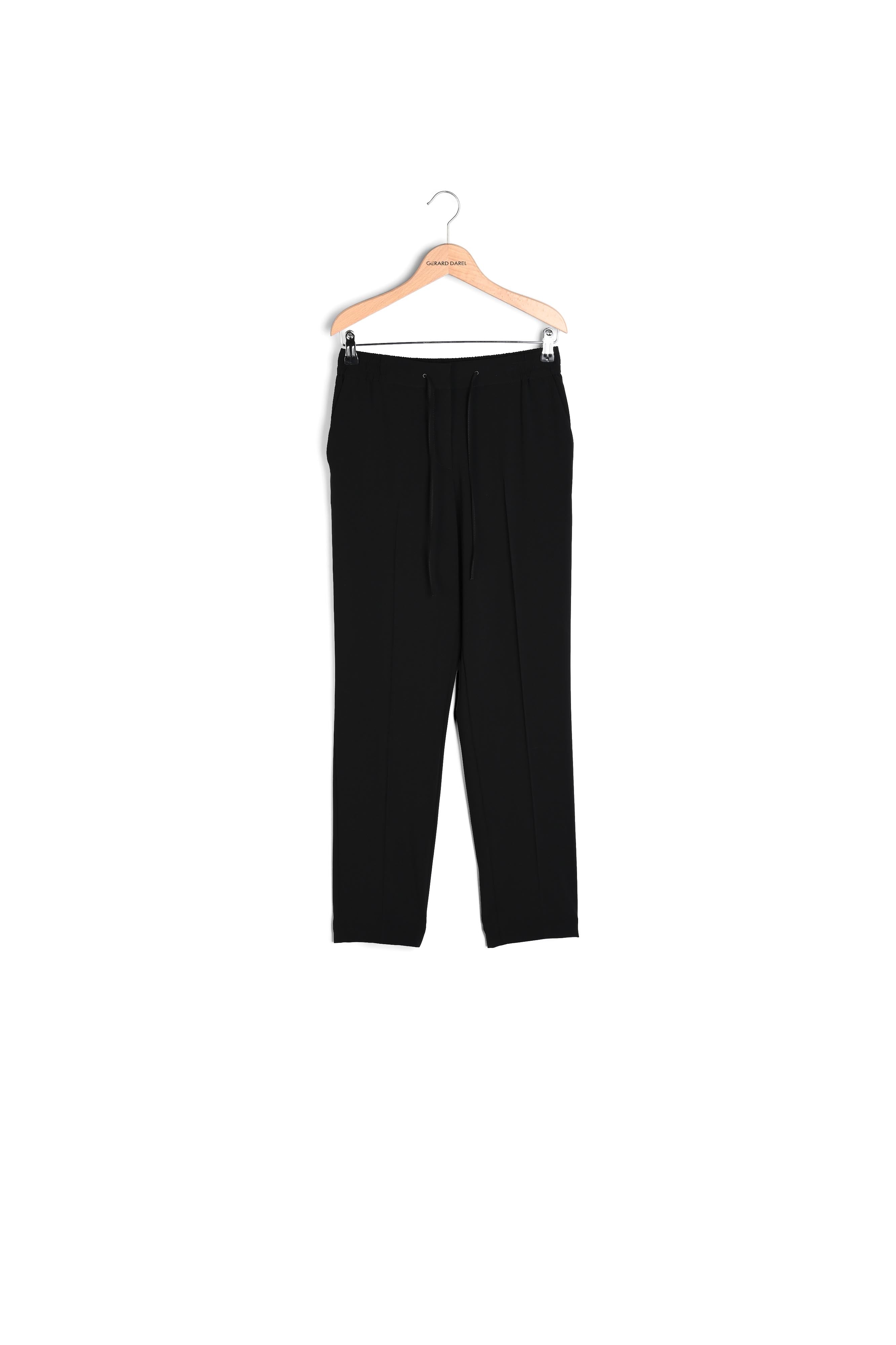 MARIA - Pantalon fluide 7/8 en crêpe Faume - seconde main