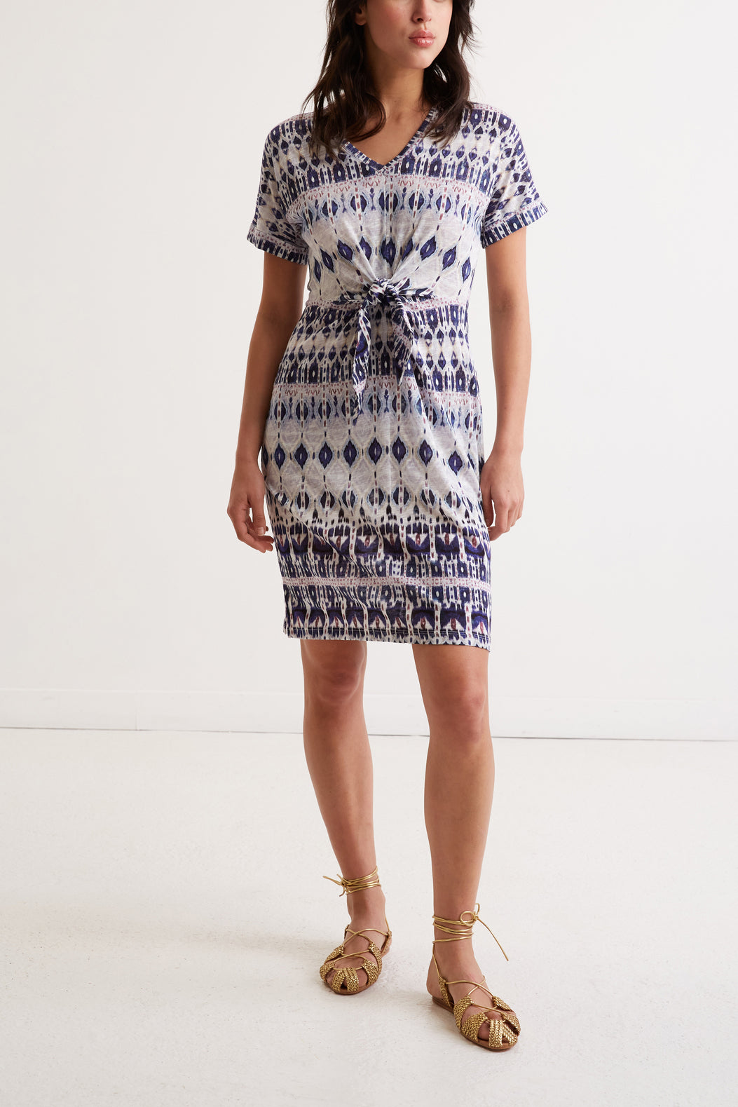 Robe à imprimé ethnique - JIMMY Faume - seconde main