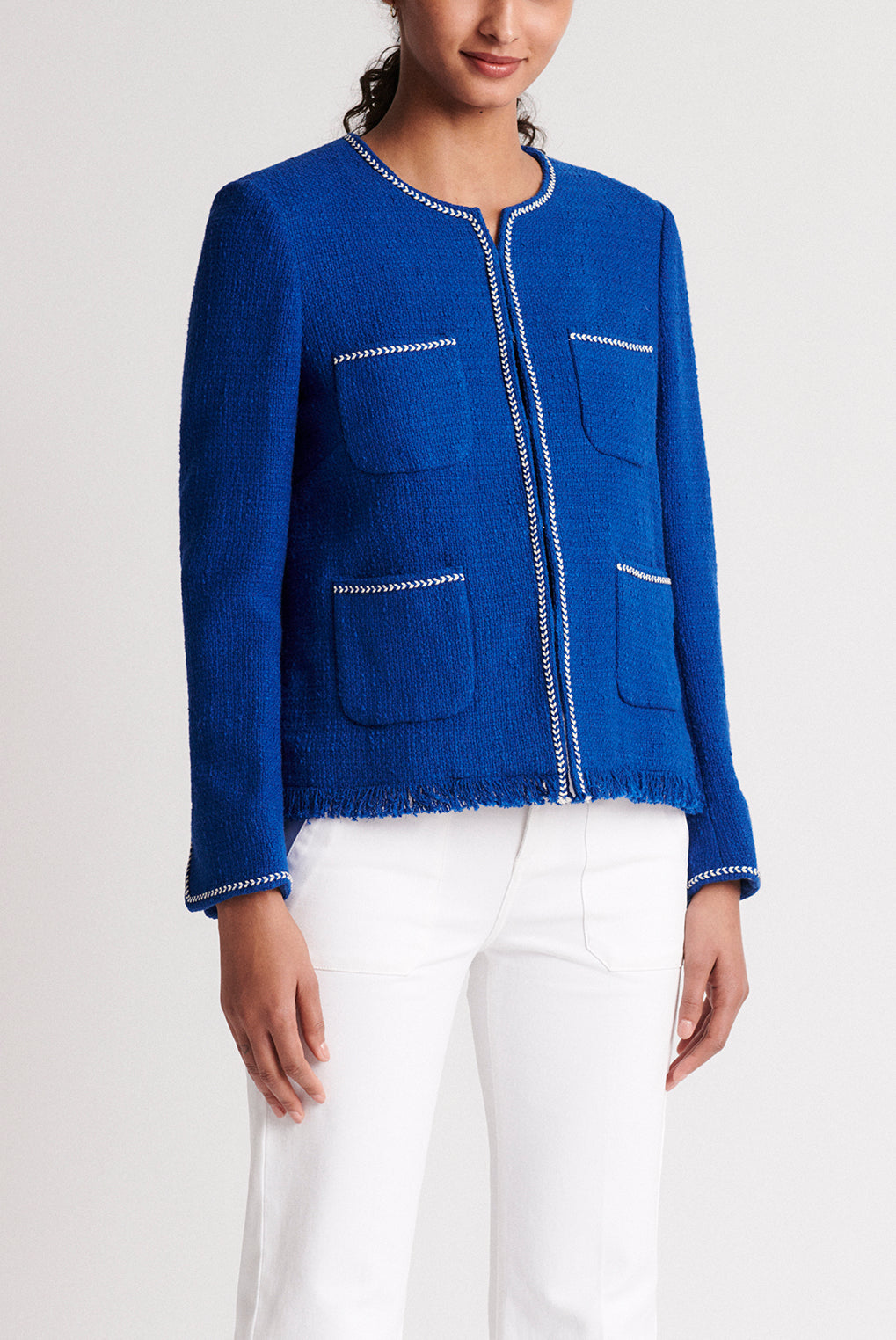 ALESSANDRA - Veste courte en tweed Faume - seconde main