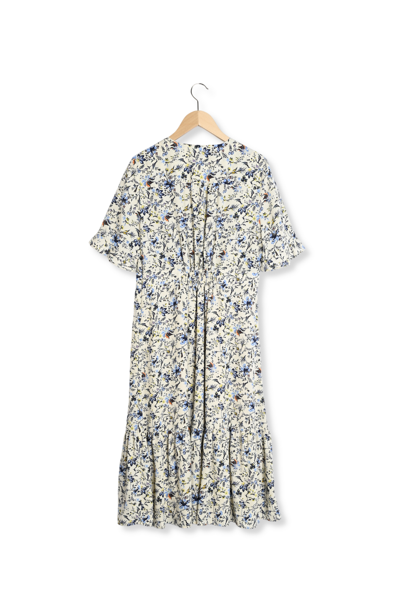 Robe midi imprimée en crêpe Faume - seconde main