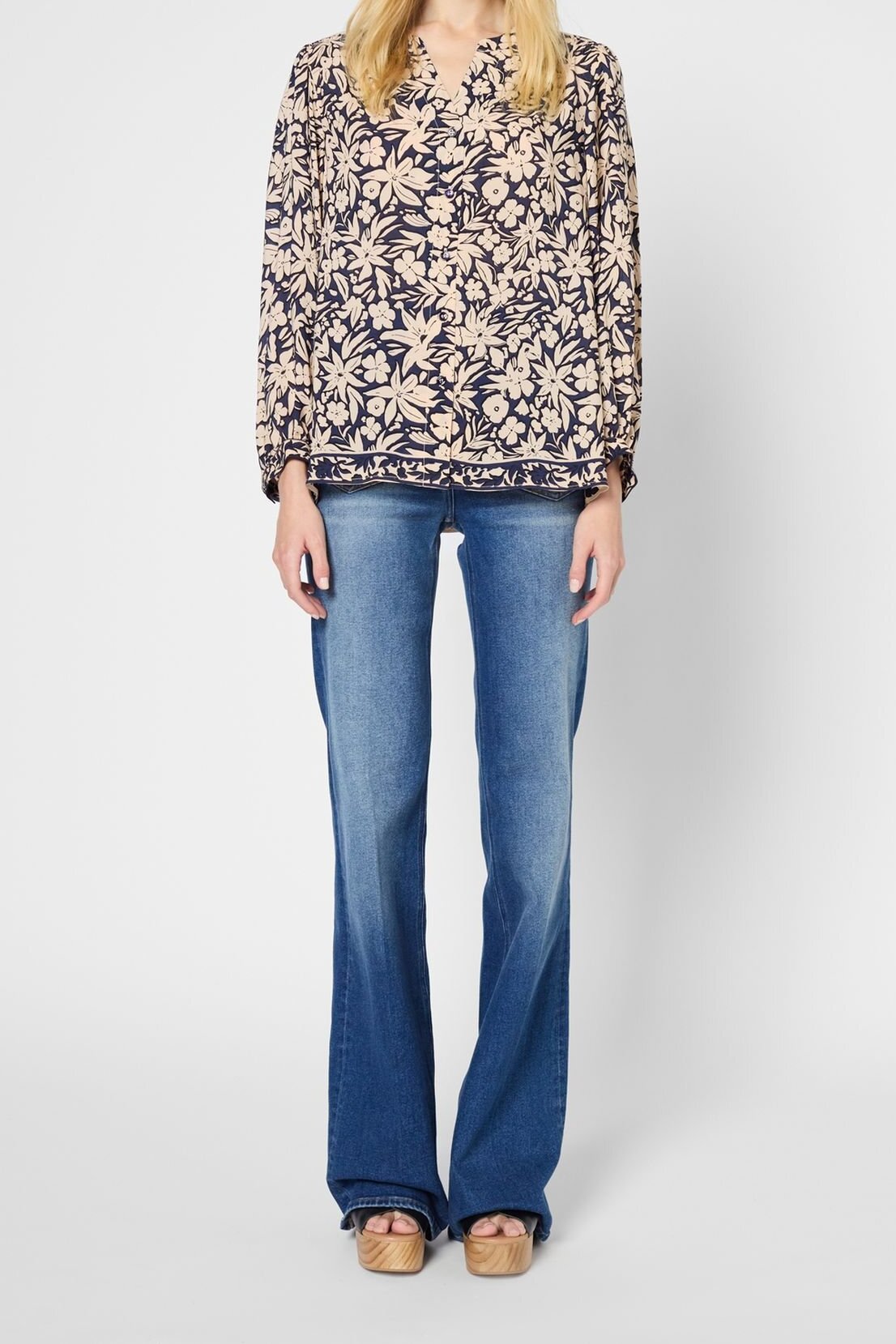 Chemise fluide à fleurs - USEA Faume - seconde main