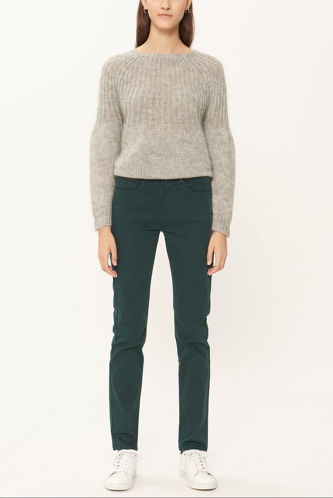 LILA - Pantalon cigarette en coton Faume - seconde main