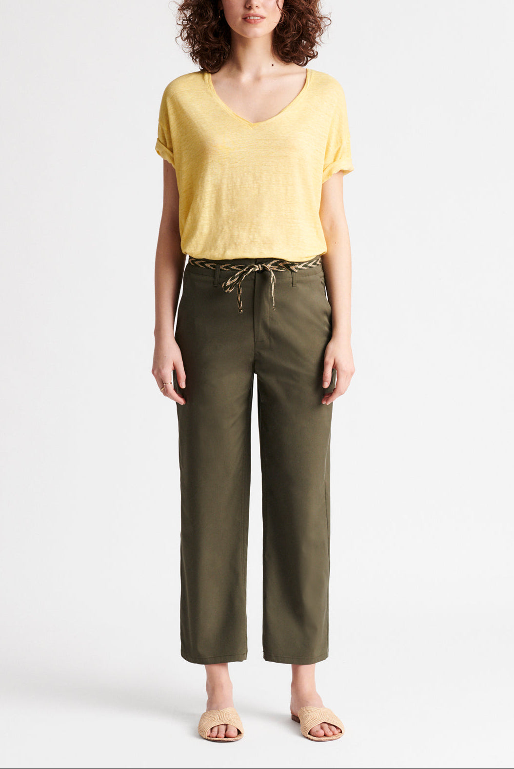 MARCELLA - Pantalon 7/8 en coton mélangé Faume - seconde main