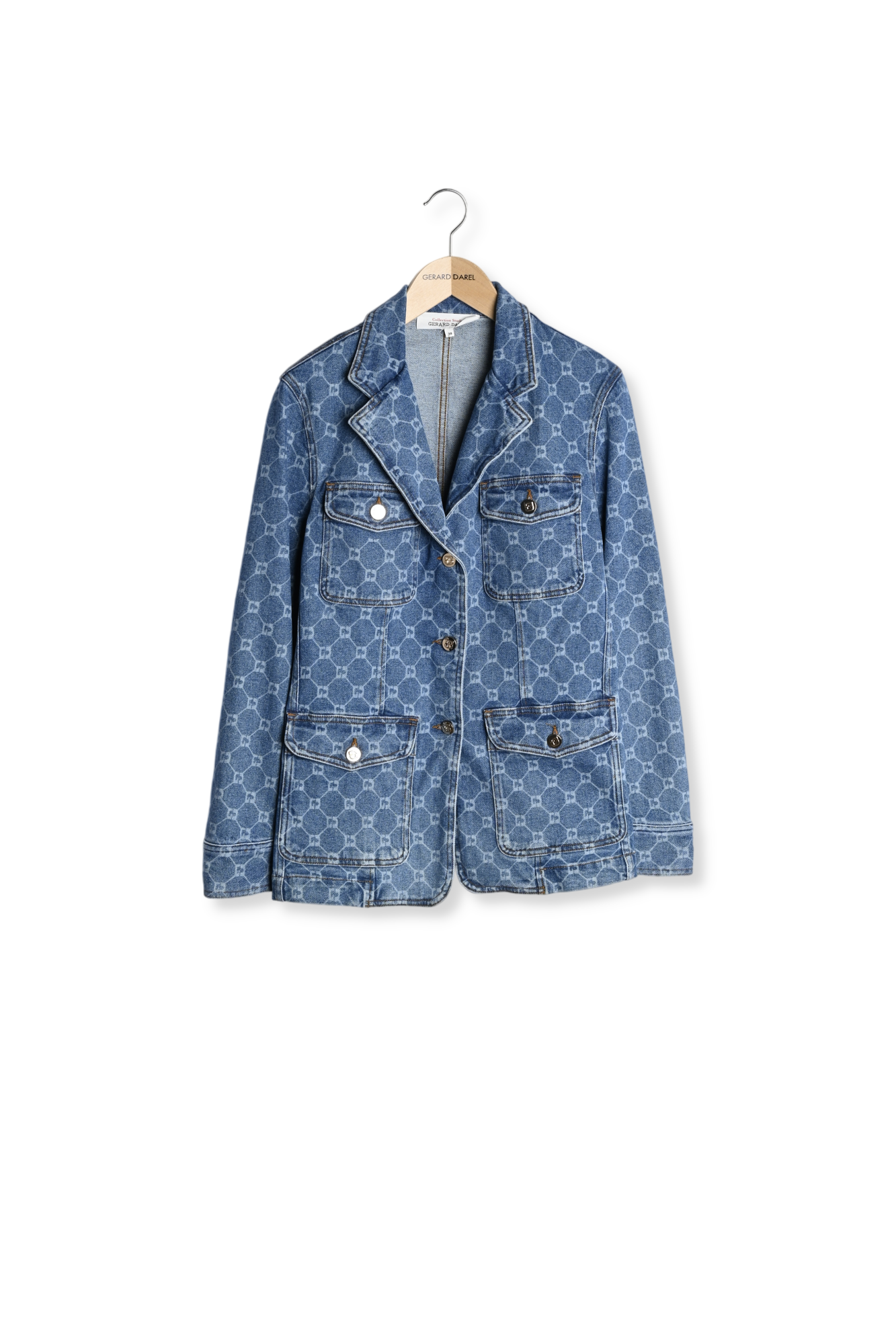 Veste en denim à monogramme - ROSANIA Faume - seconde main