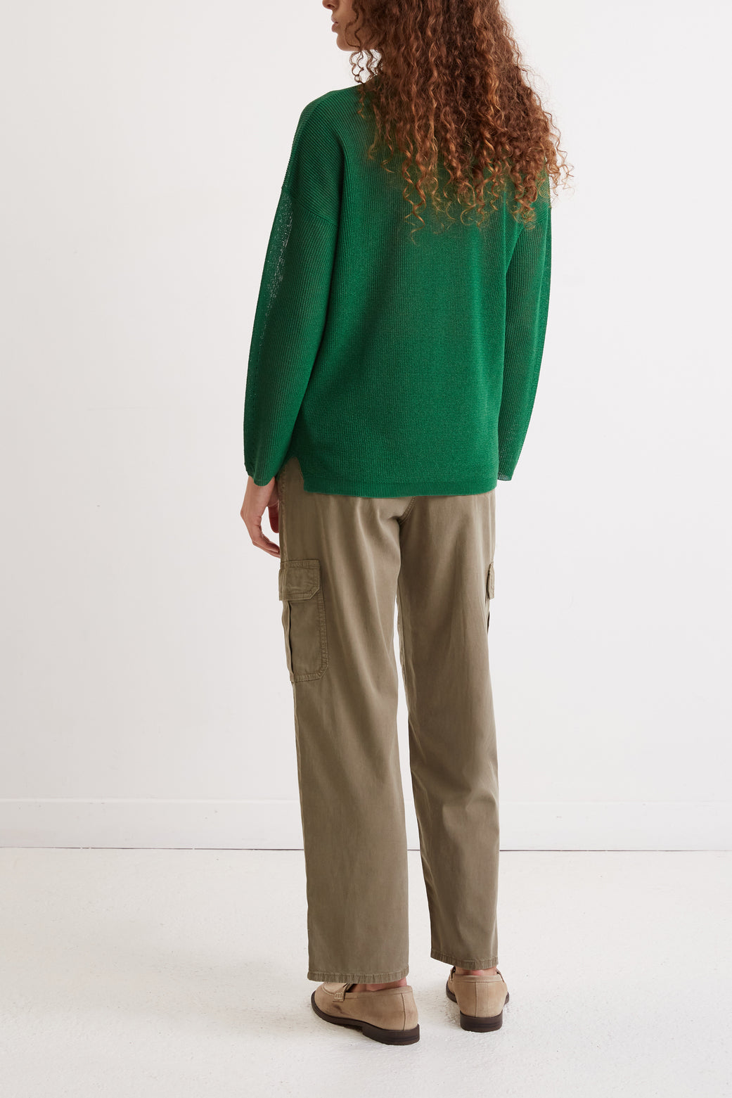 Pull col V en maille fluide - LEOLINE Faume - seconde main