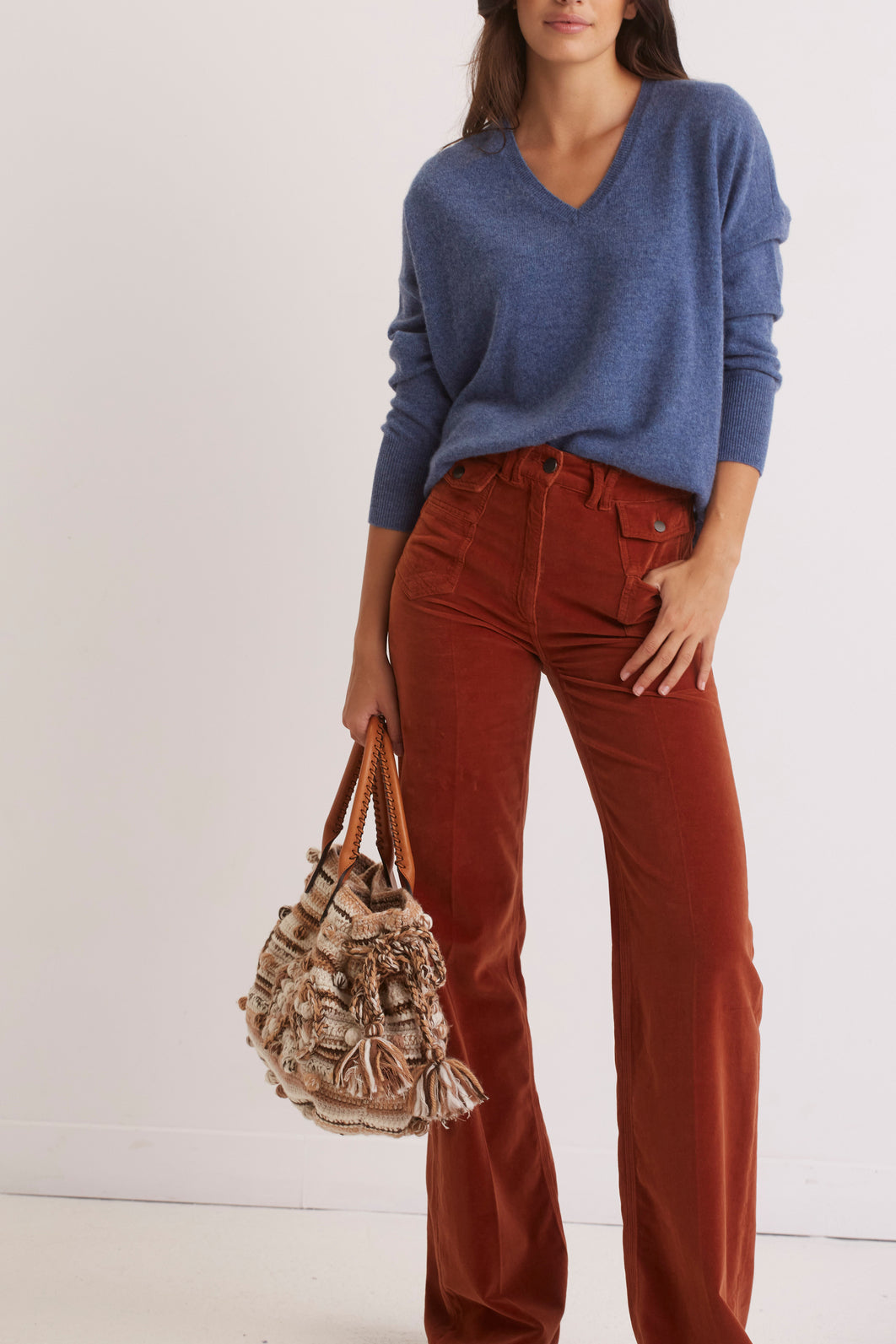 Pull V en cachemire - LINA Faume - seconde main