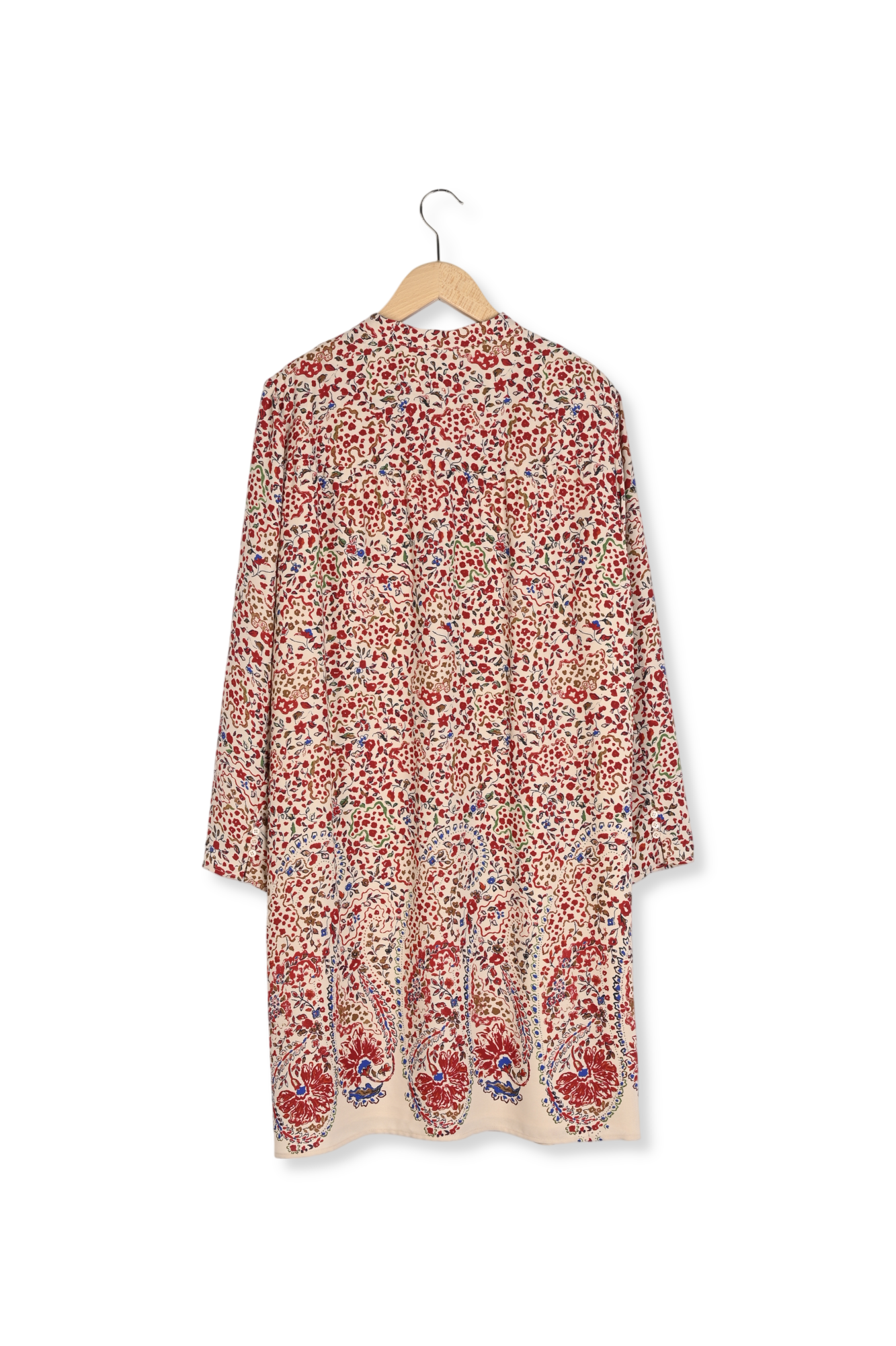 DALI - Robe en crêpe imprimé floral Faume - seconde main