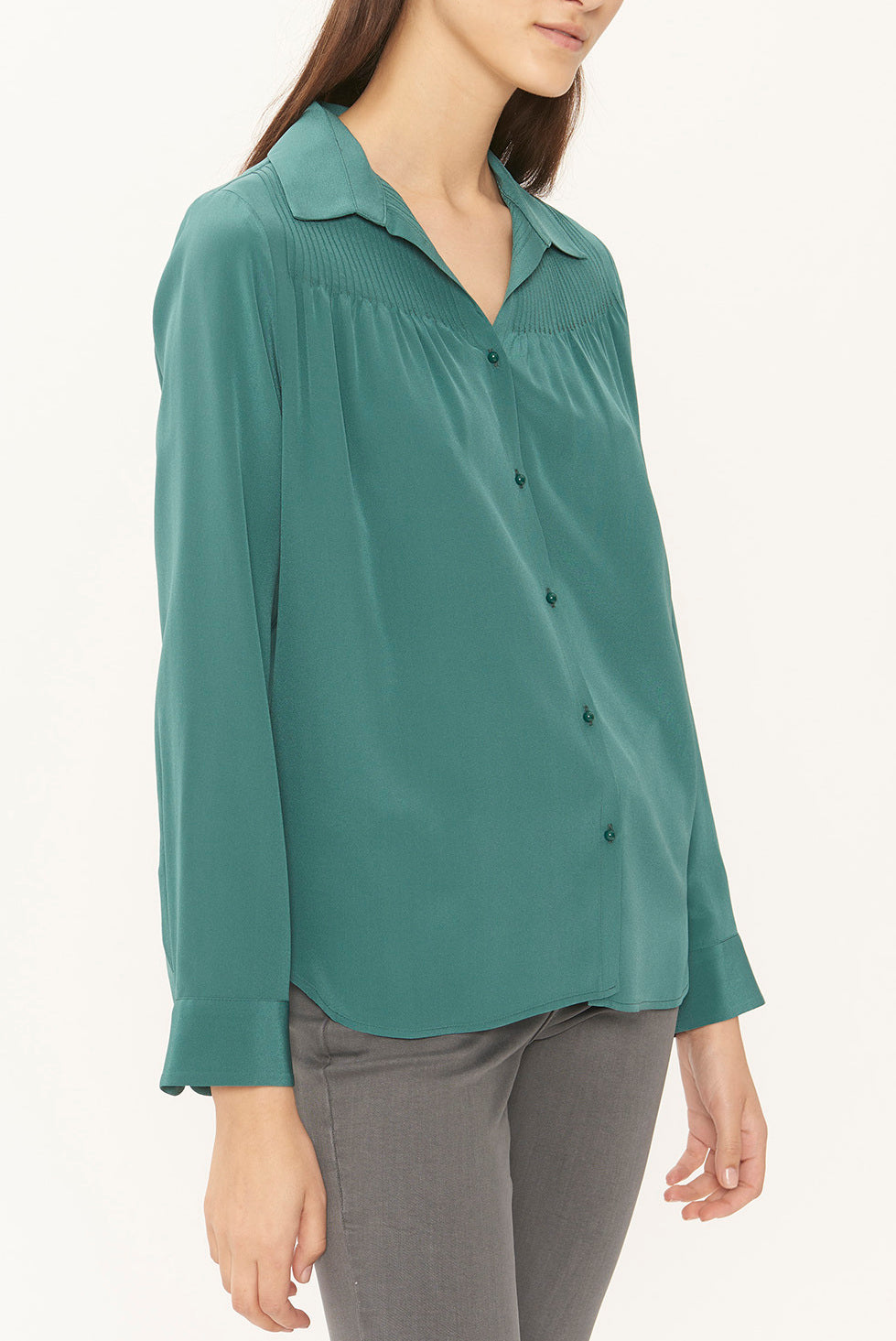 MARGARET - Blouse en soie Faume - seconde main