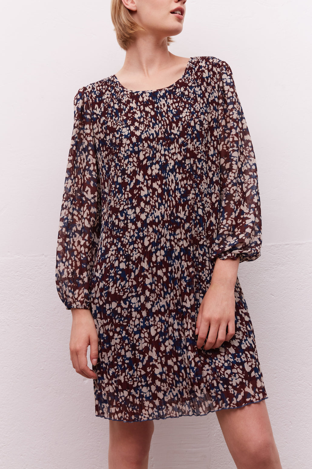 Robe imprimée et plissée - JAYA Faume - seconde main