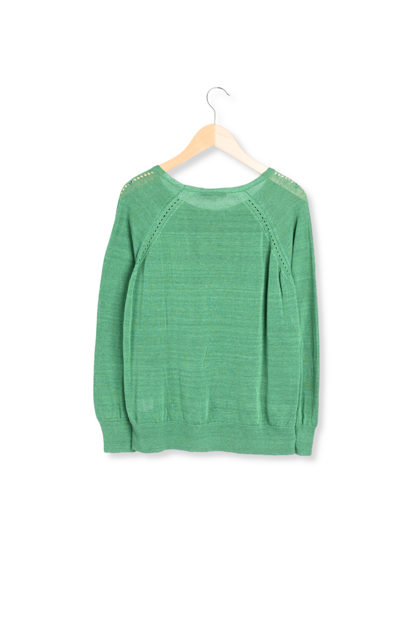 ELDA - Pull fin en lin avec jeu de mailles Faume - seconde main