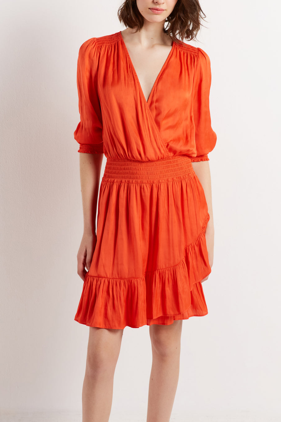 Robe à smocks et volants - JORIS Faume - seconde main