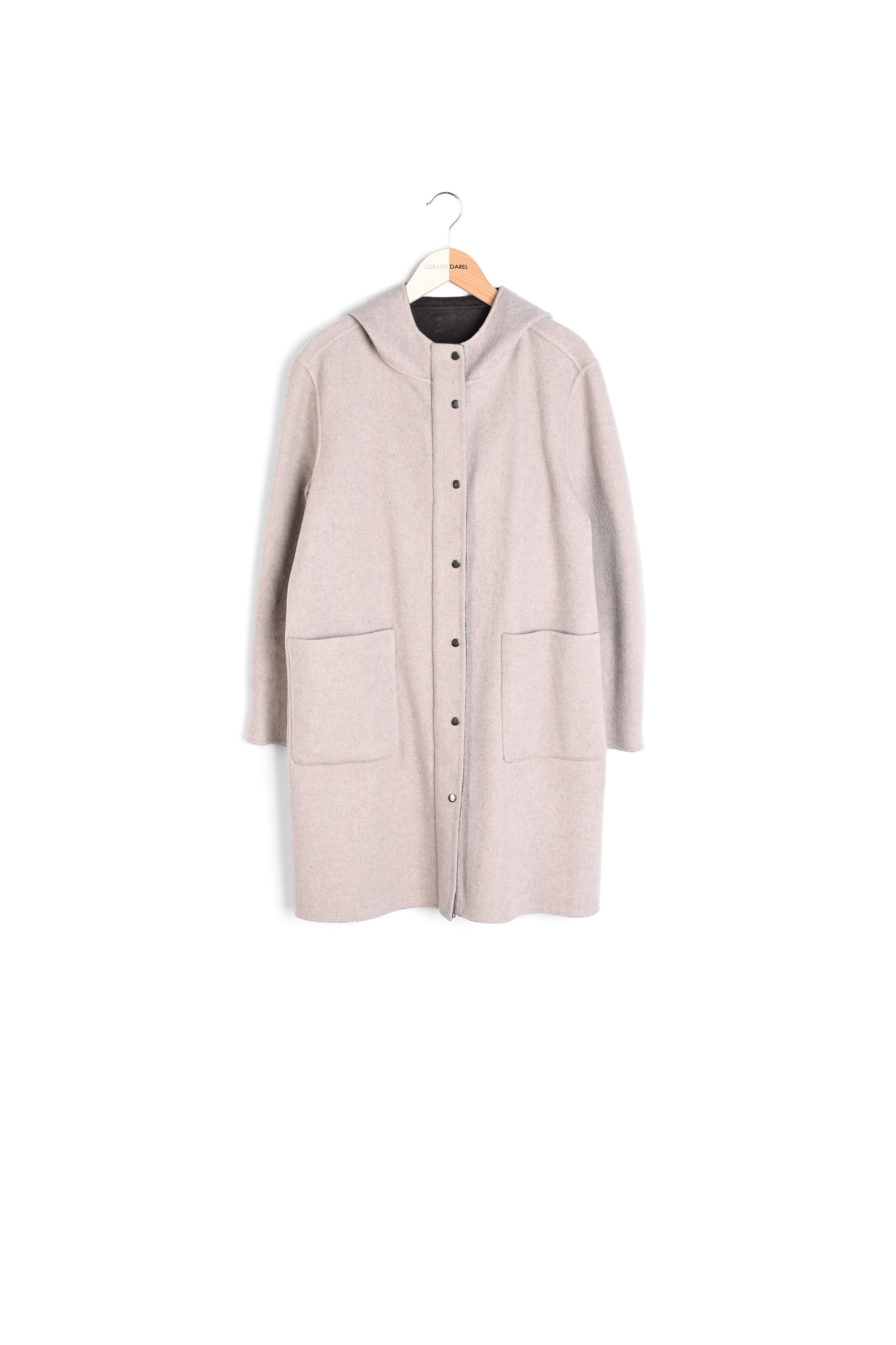 Manteau réversible en laine double face - SALOMÉ Faume - seconde main