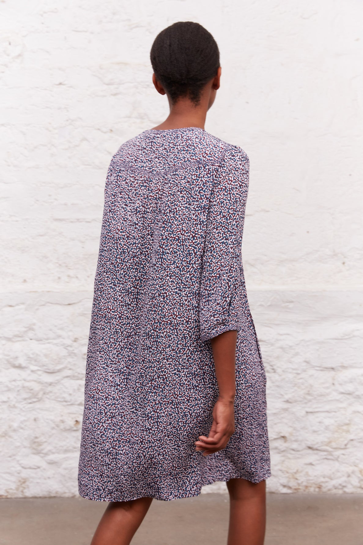 Robe à motif léopard fantaisie - JANET Faume - seconde main