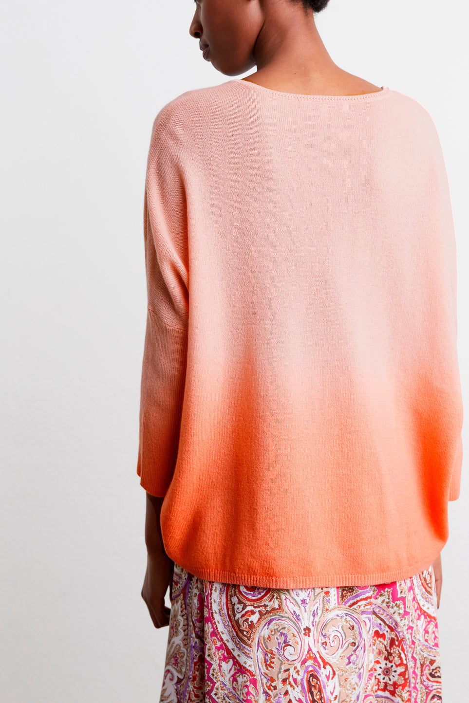 Pull V en cachemire tie and dye - LEANE Faume - seconde main