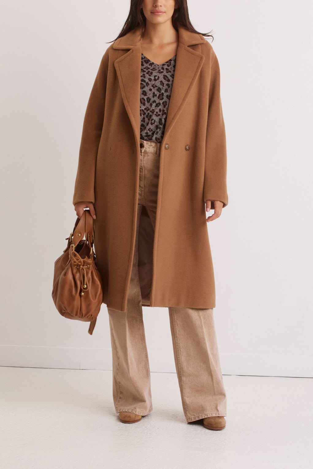 Manteau peignoir en laine angora - SUZANNA Faume - seconde main