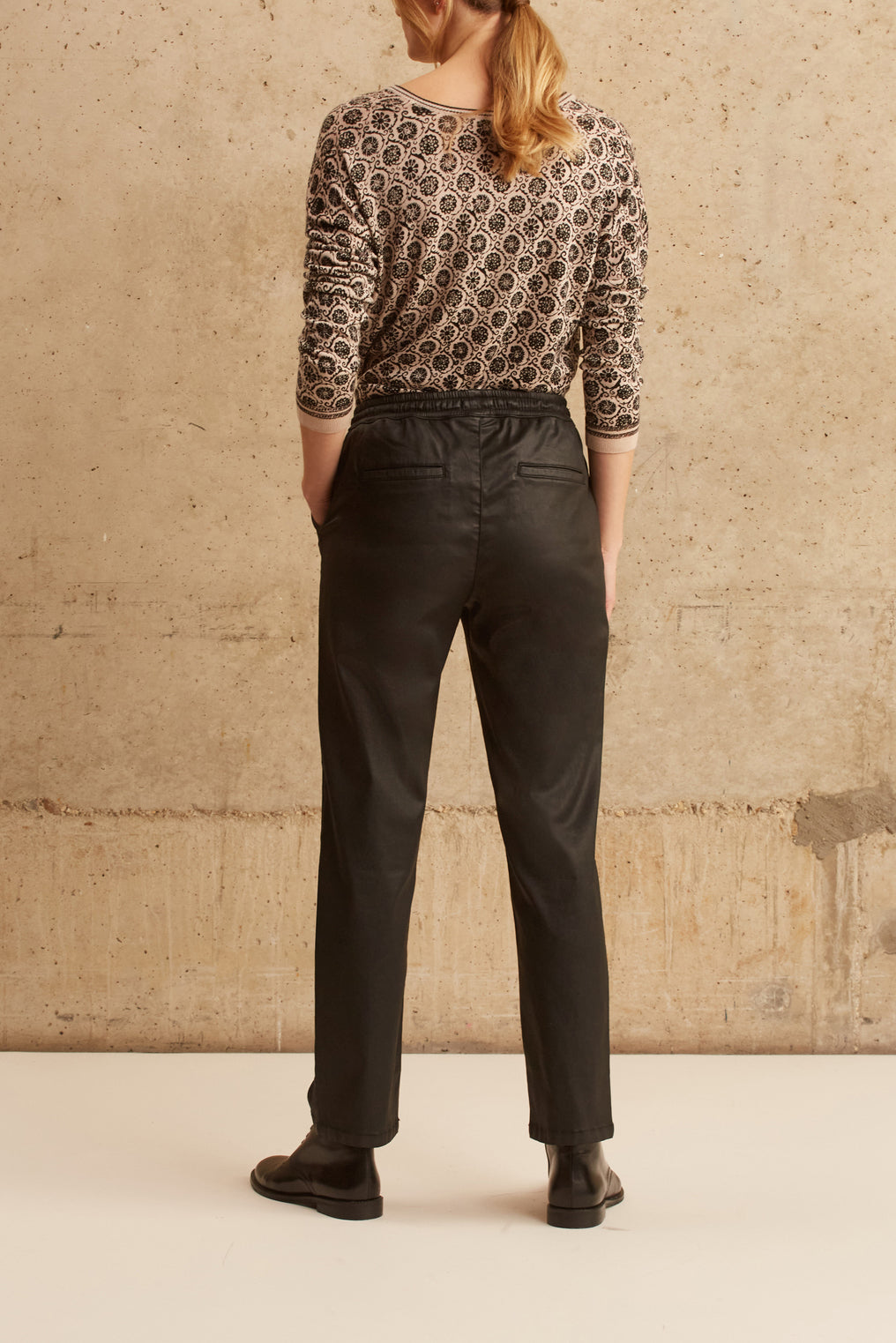 Pantalon enduit effet cuir - ÈVE Faume - seconde main